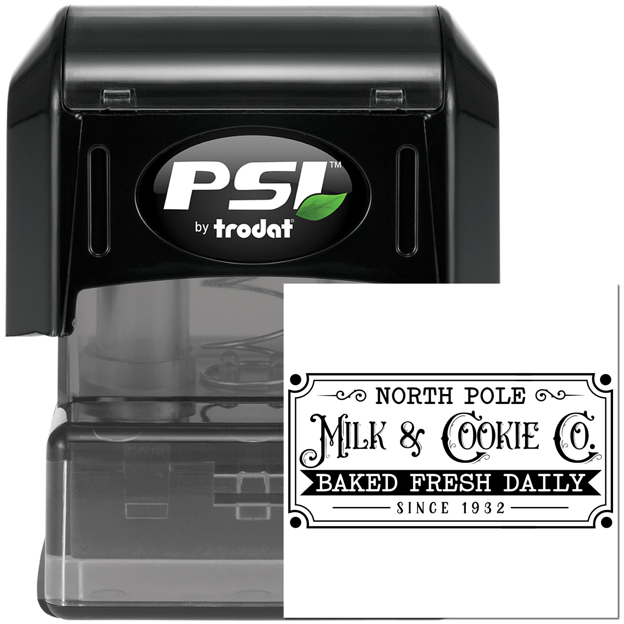 Pre-Inked Milk Cookie Co Mini Card Stamp