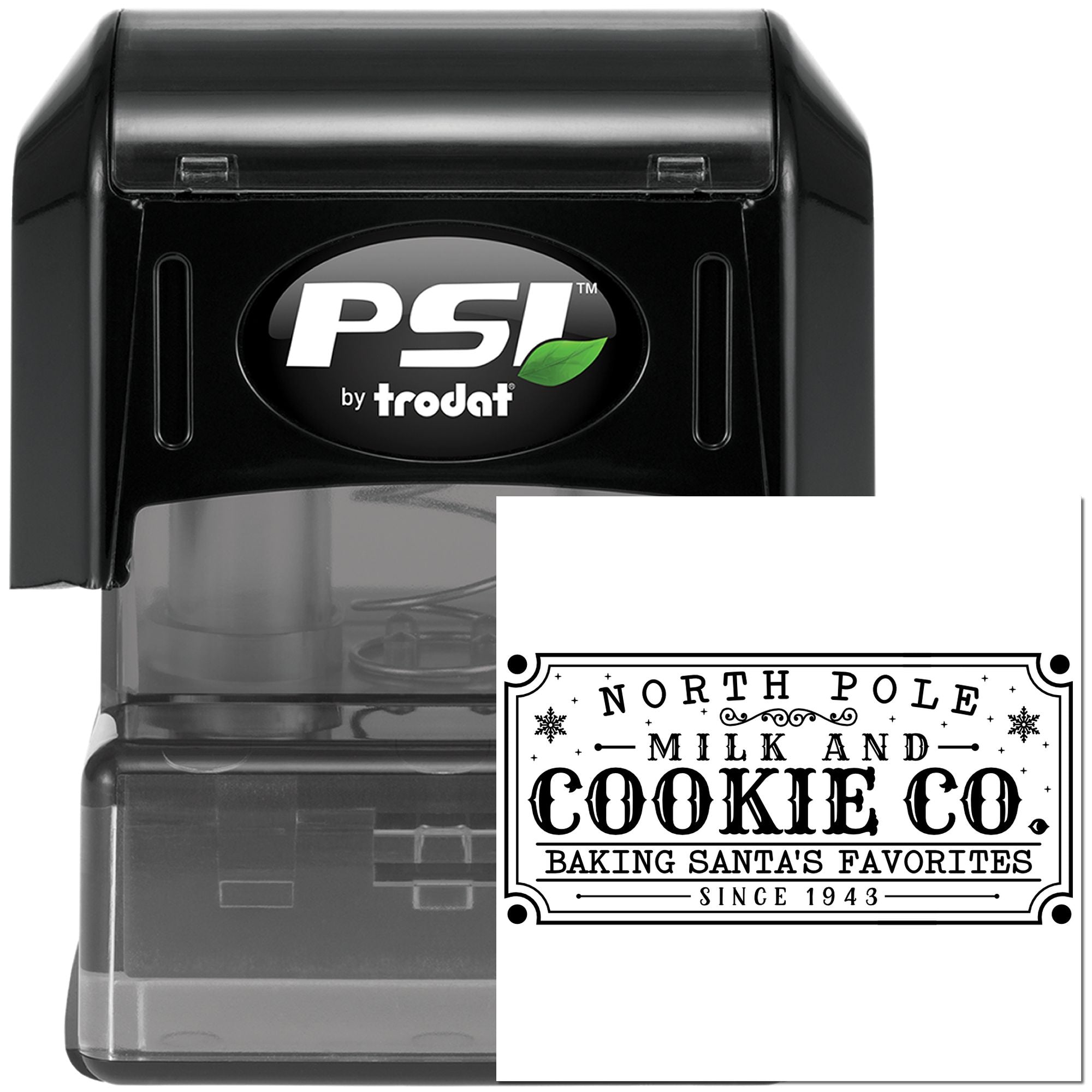 Pre-Inked North Pole Cookies Tag Stamp