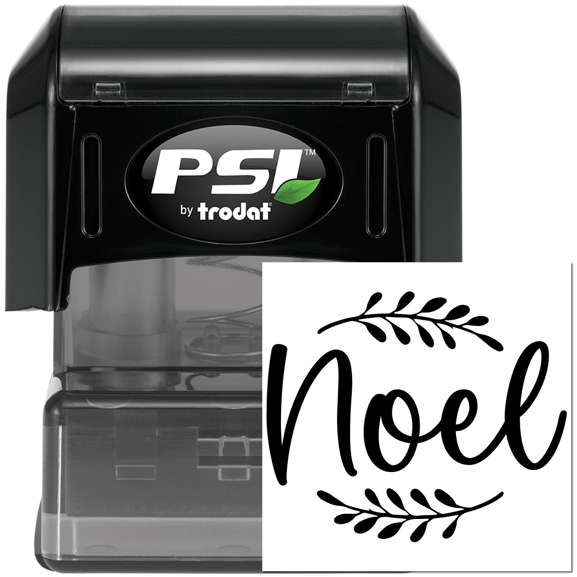 Pre-Inked Elegant Christmas Noel Crafting Stamp