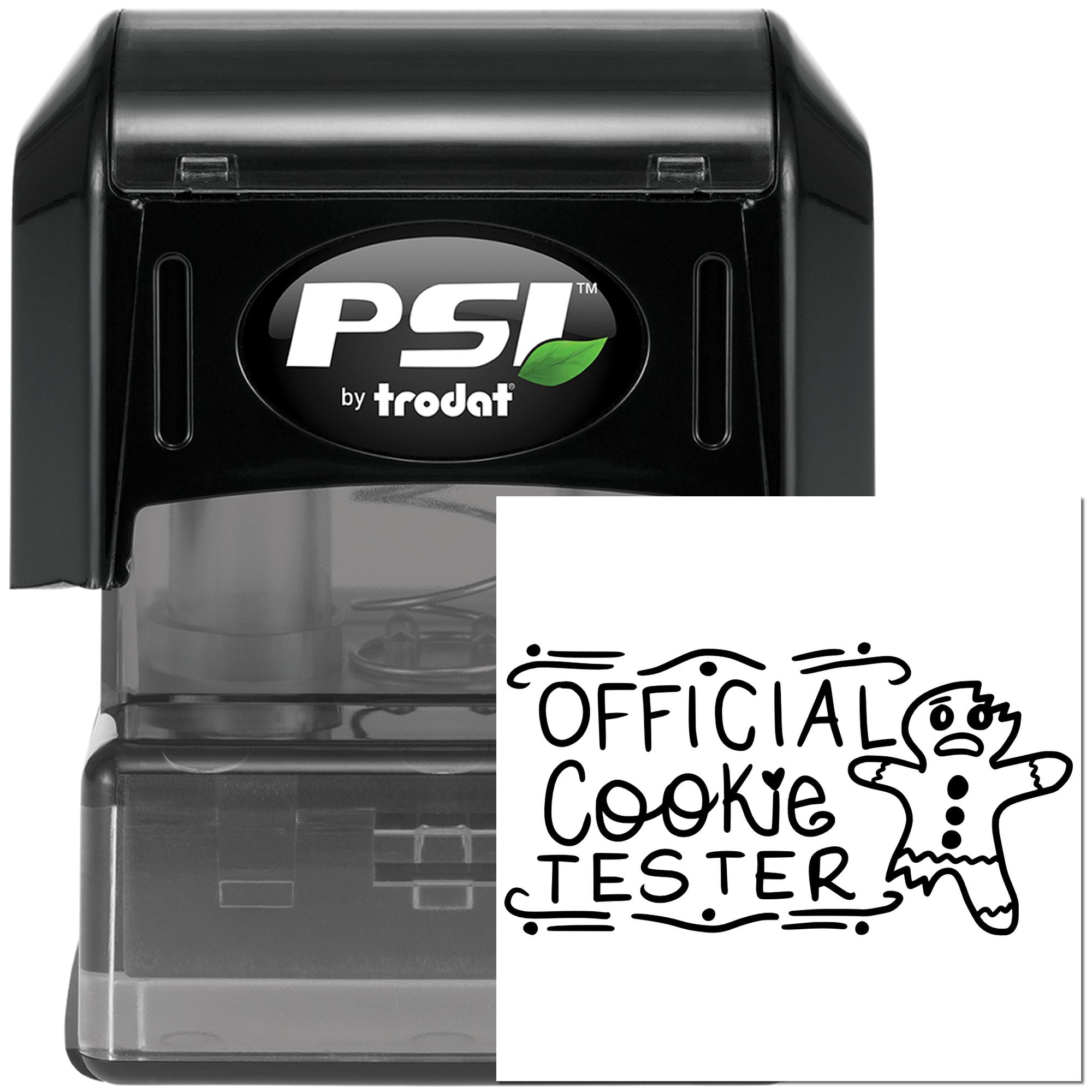 Pre-Inked Official Cookie Tester Card Stamp