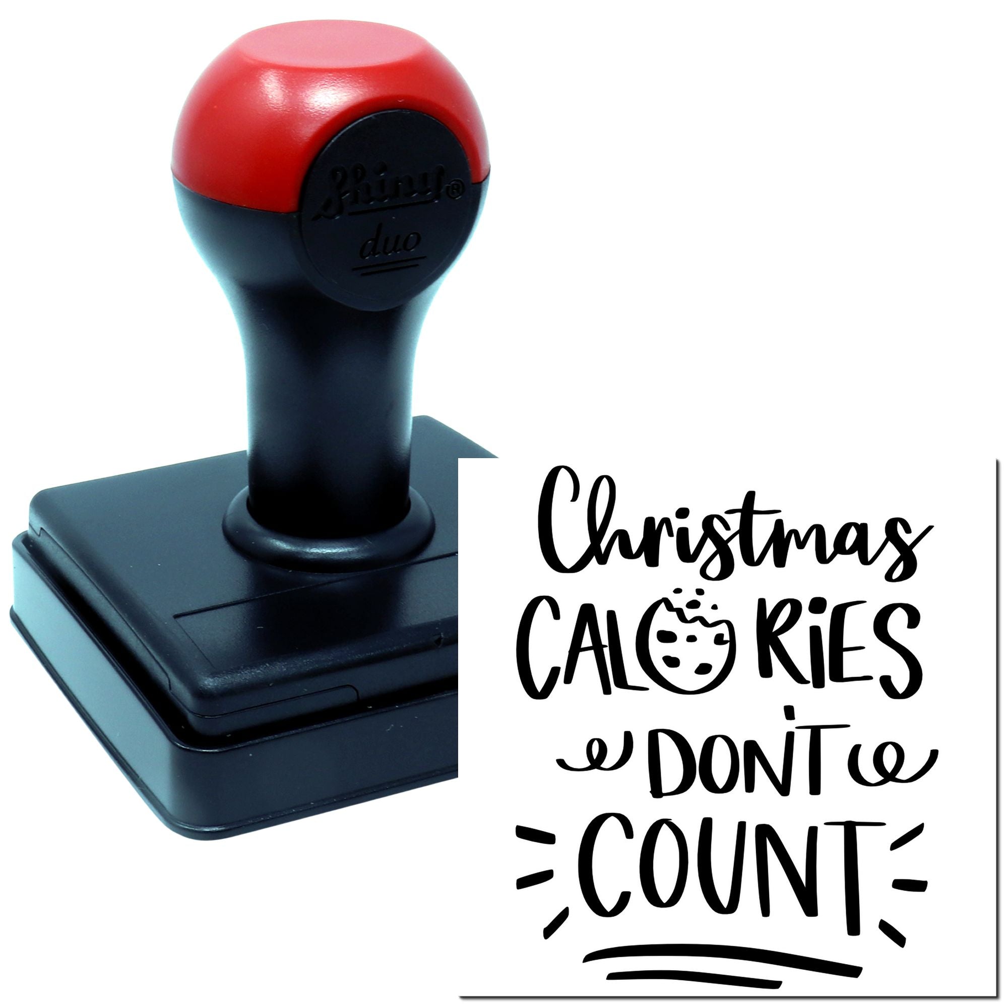 Duo Christmas Calories Don't Count Today Hand Stamp
