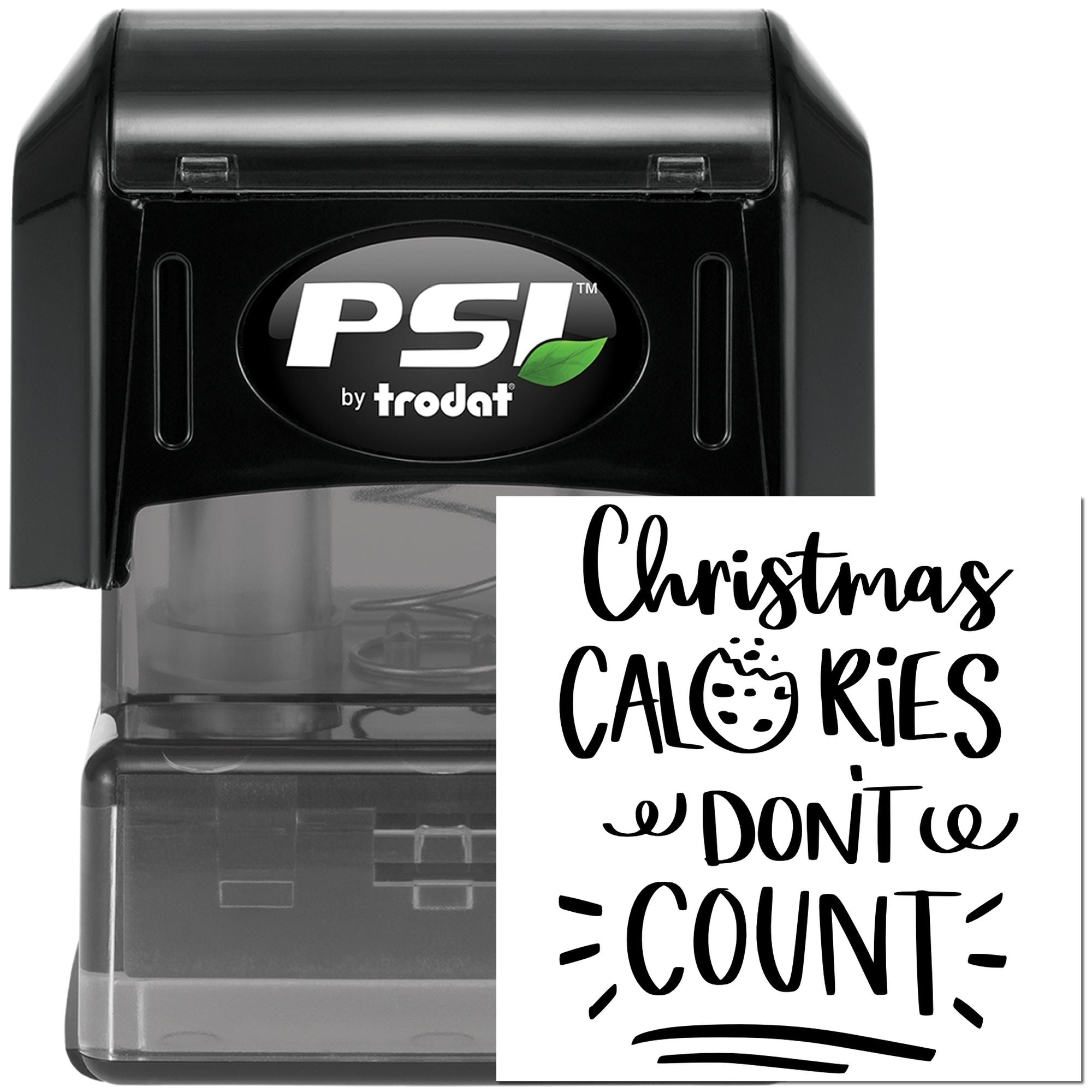 Pre-Inked Calories Don’T Count Cardmaking Stamp