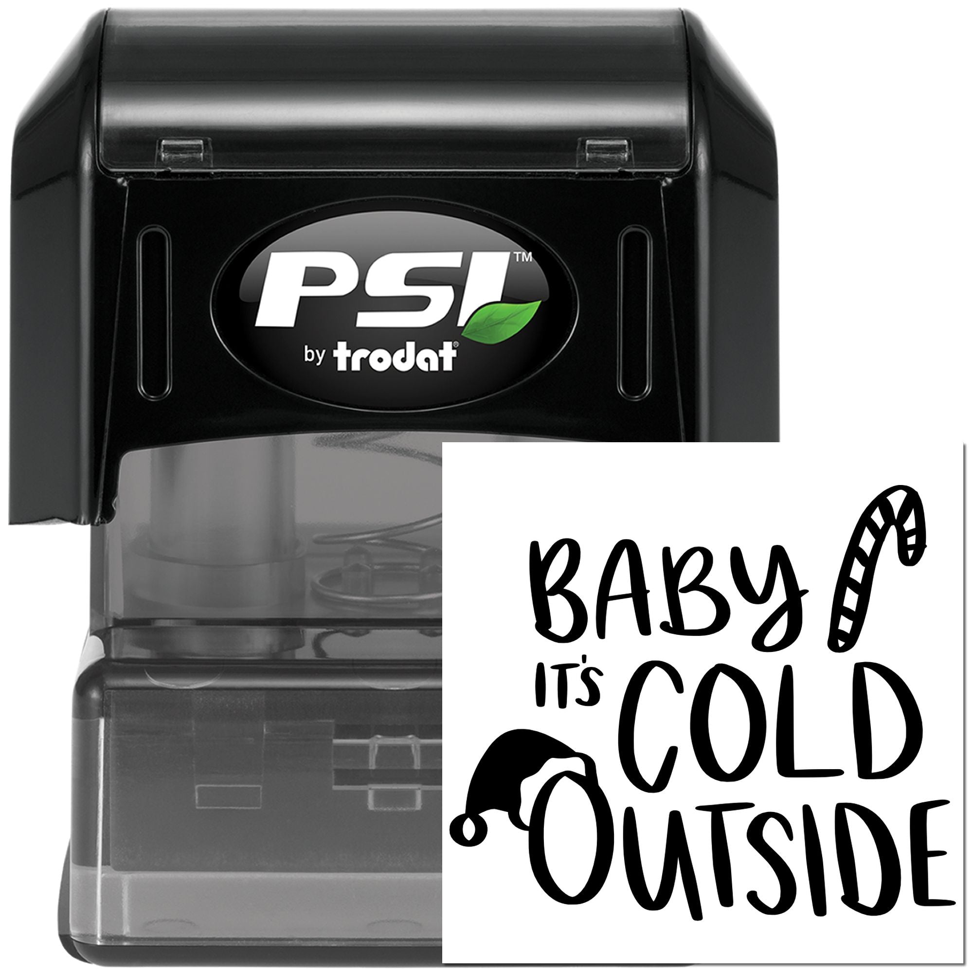 Pre-Inked Classic Christmas Song Greeting Card Stamp