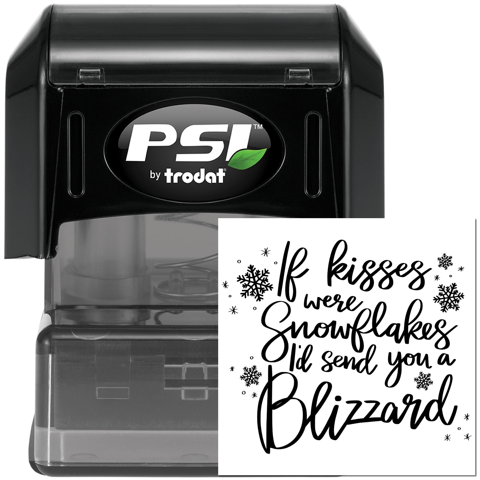 Pre-Inked Winter Love Letter Scrapbooking Stamp