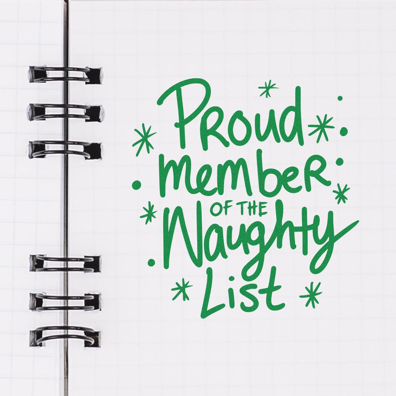 Self-Inking Naughty List Cardmaking Stamp