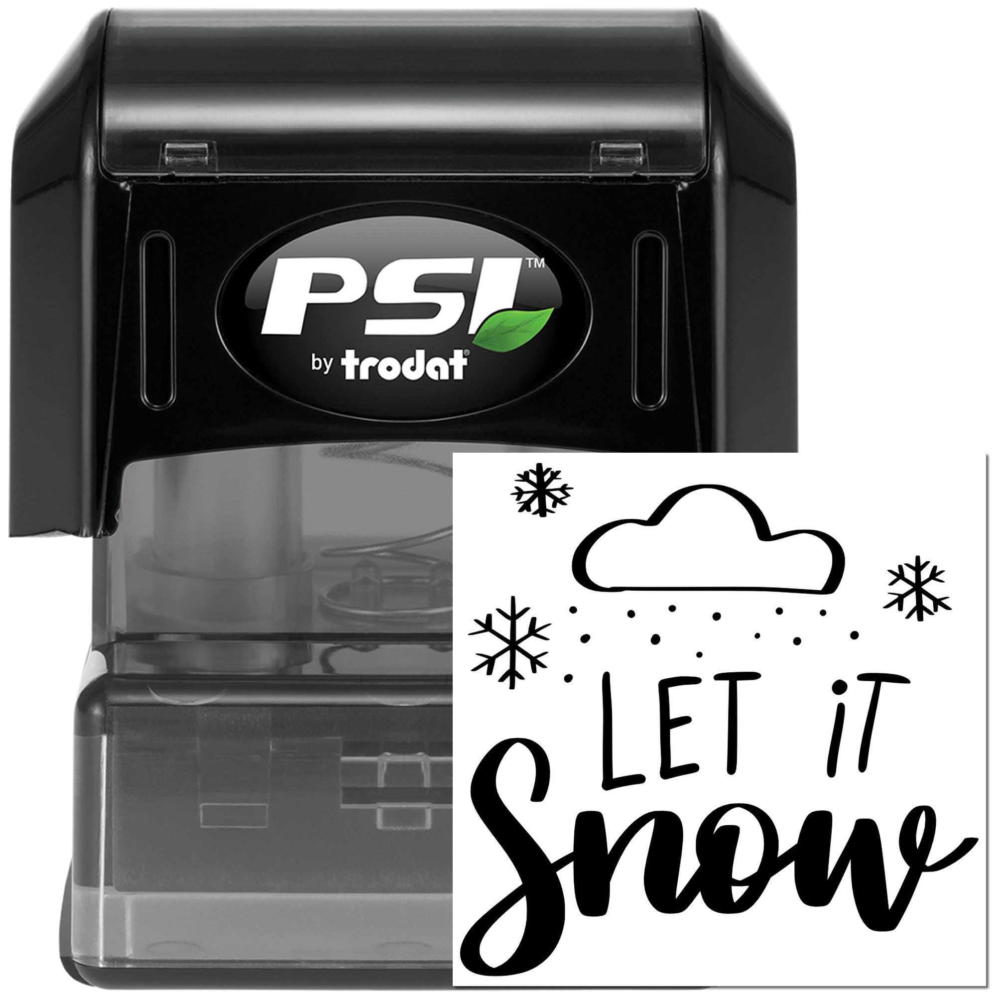 Pre-Inked Let It Snow Journaling Stamp