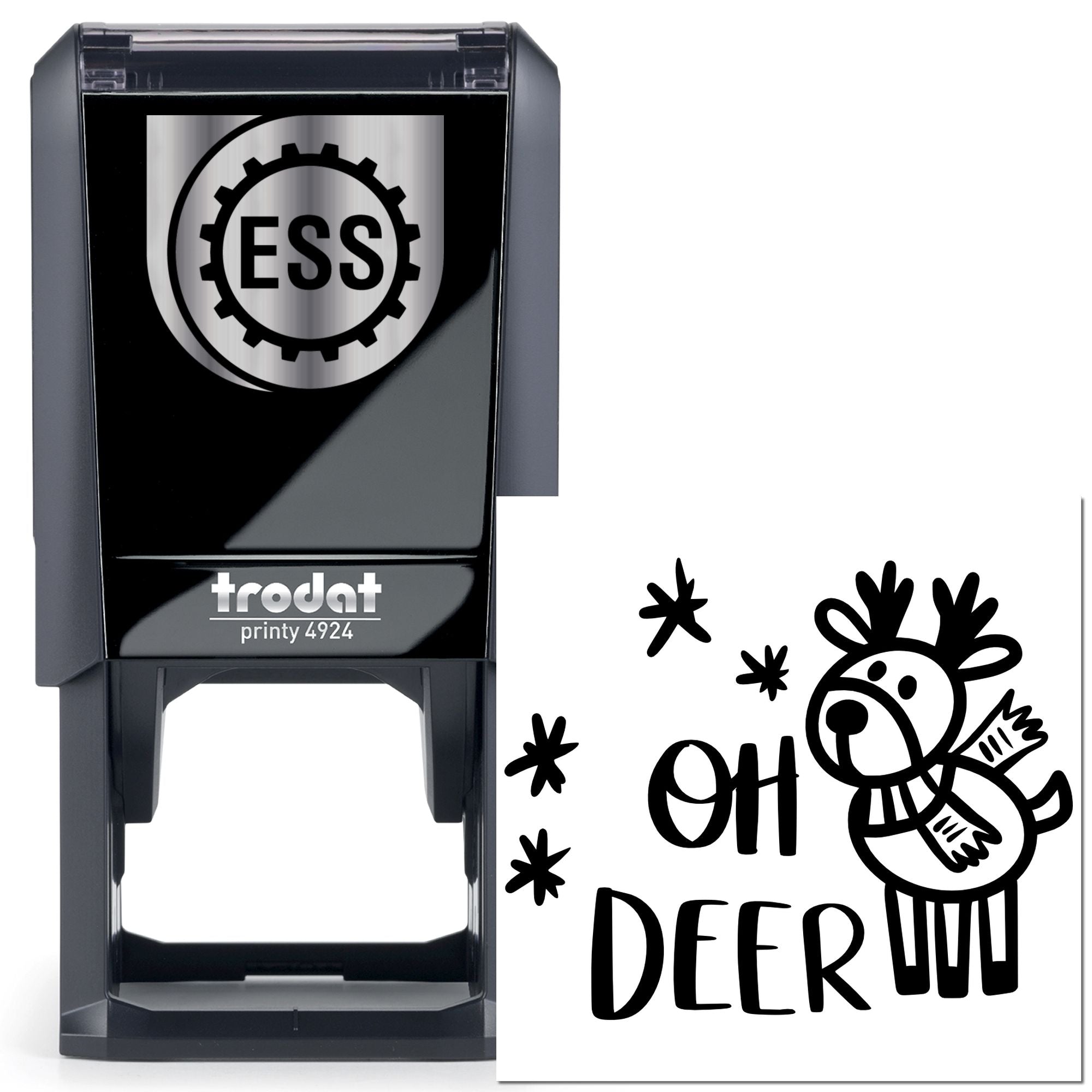 Self-Inking Oh Deer Postcard Stamp