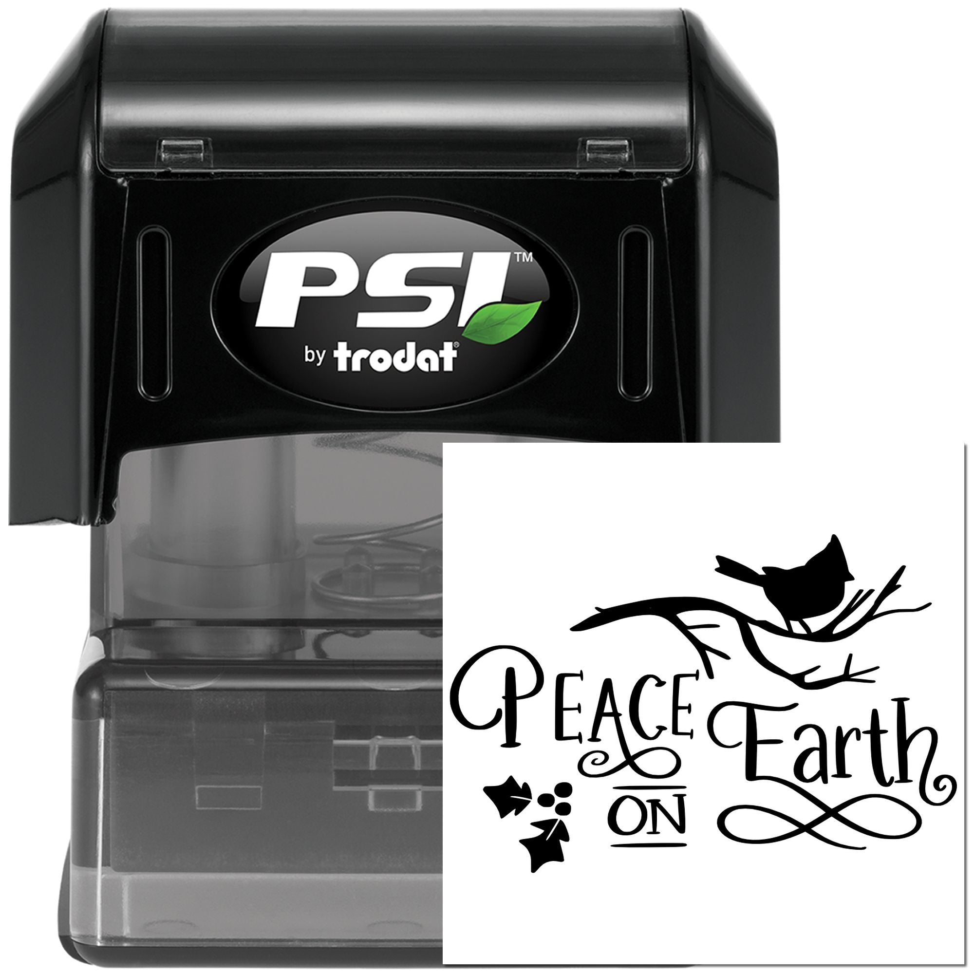 Pre-Inked Peace On Earth Mini Card Stamp