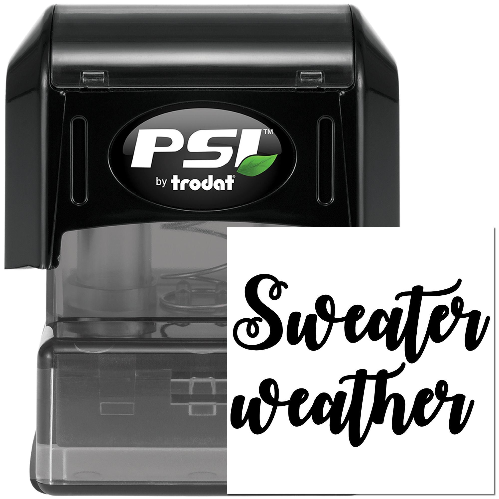 Pre-Inked Cozy Sweater Weather Postcard Stamp