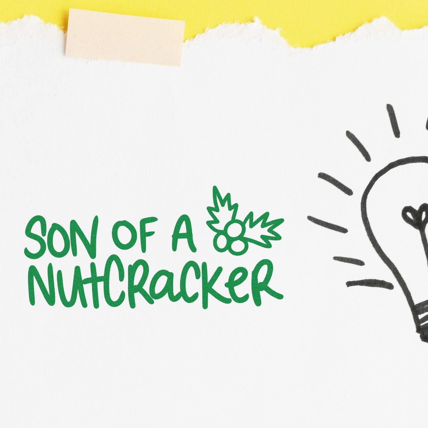 Pre-Inked Son Of Nutcracker Party Favor Stamp