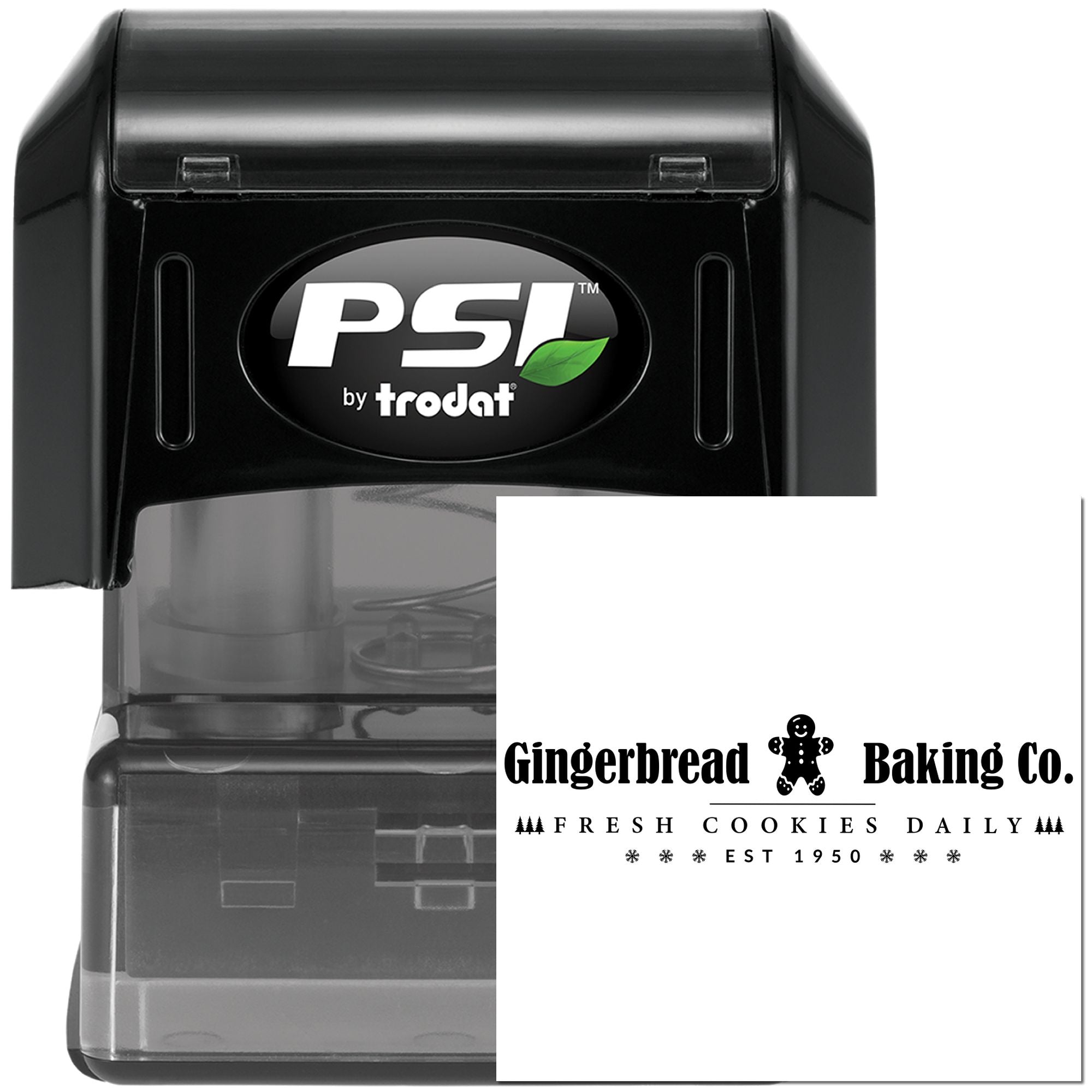 Pre-Inked Gingerbread Cookie Company Crafting Stamp