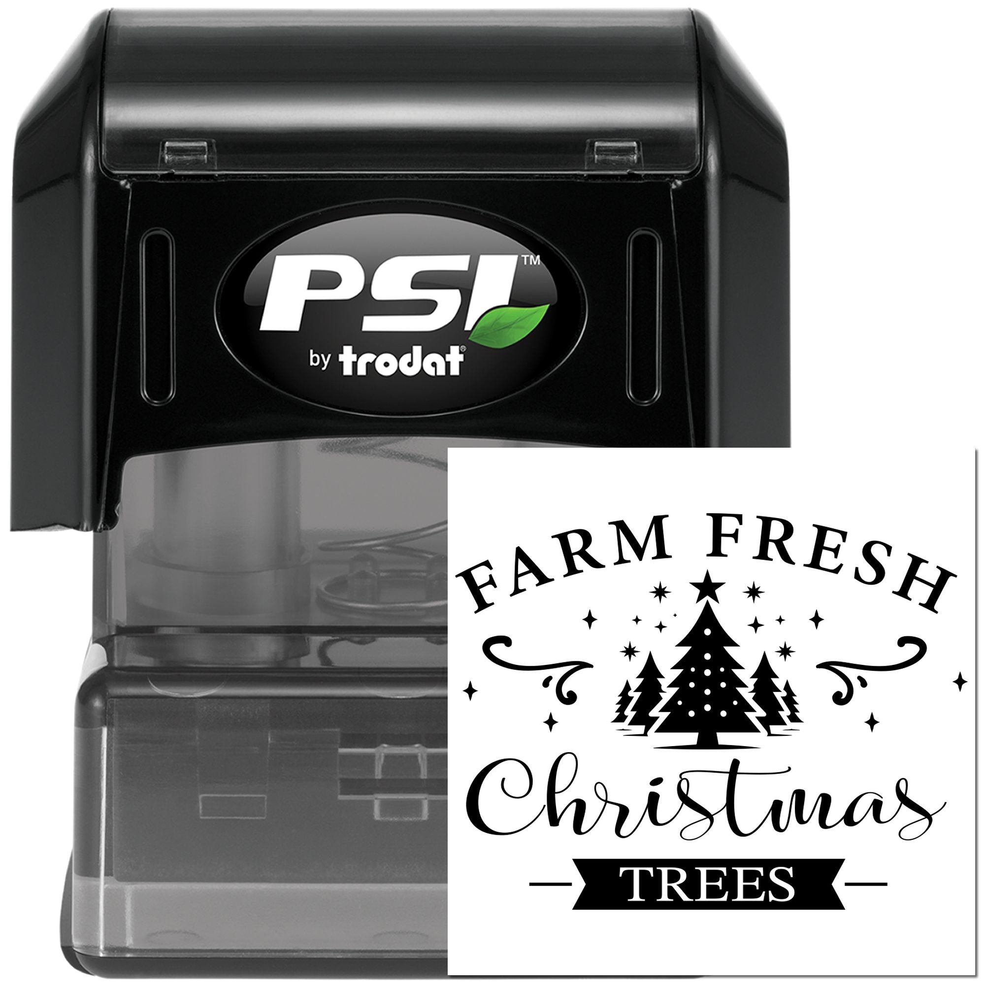 Pre-Inked Christmas Tree Farm Paper Craft Stamp