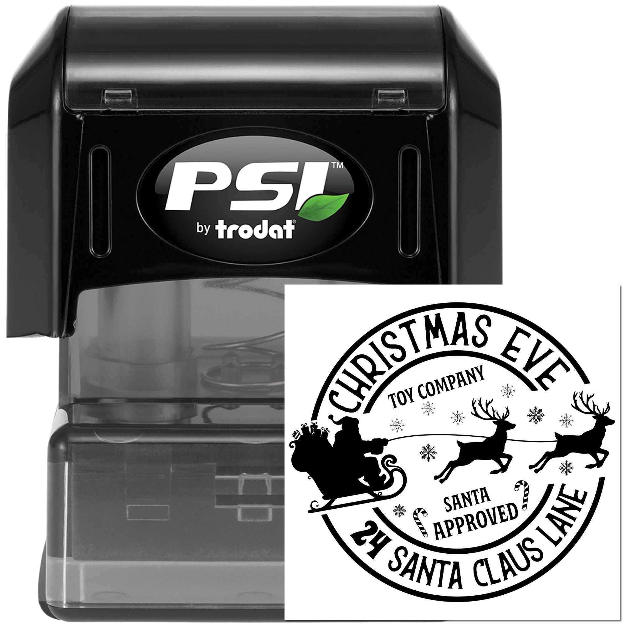 Pre-Inked Santa Claus Lane Craft Stamp