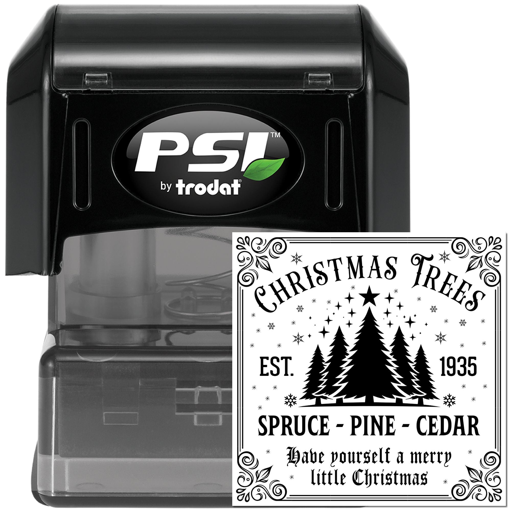 Pre-Inked Christmas Tree Trio Card Making Stamp