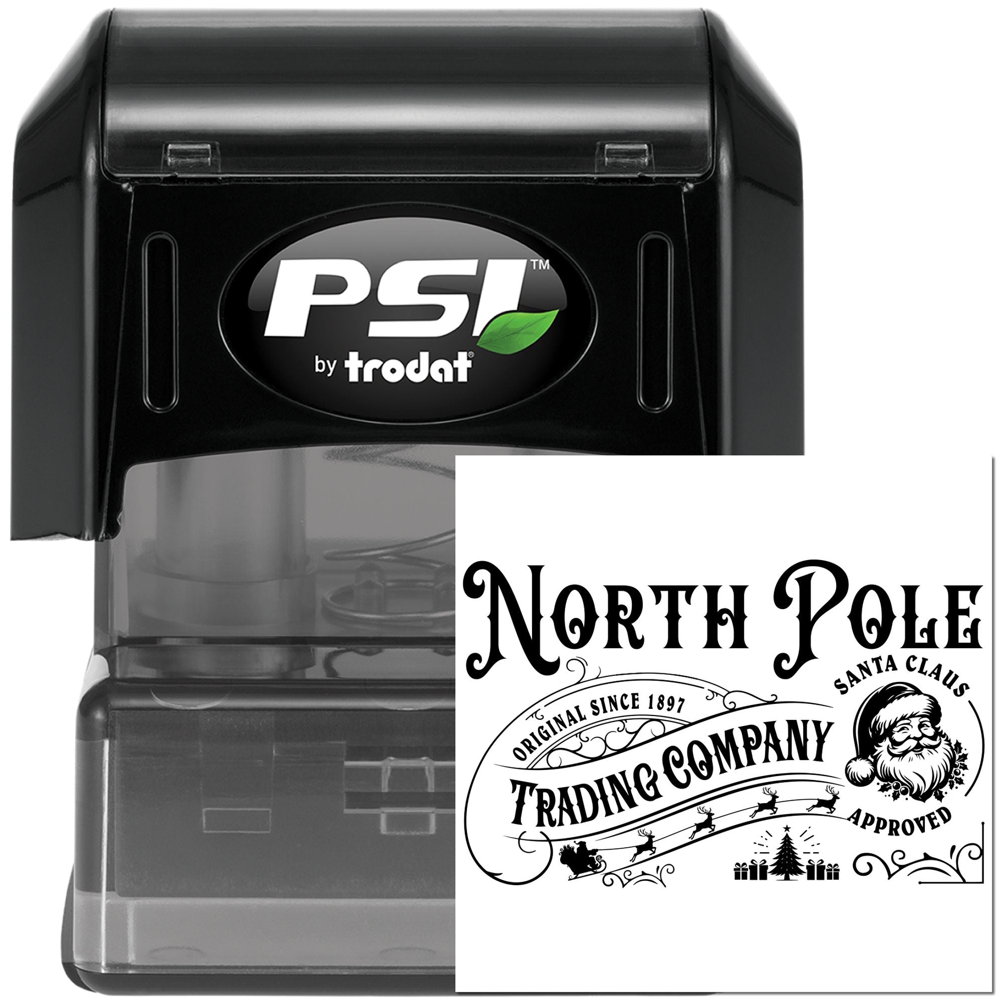 Pre-Inked North Pole Trading Journaling Stamp
