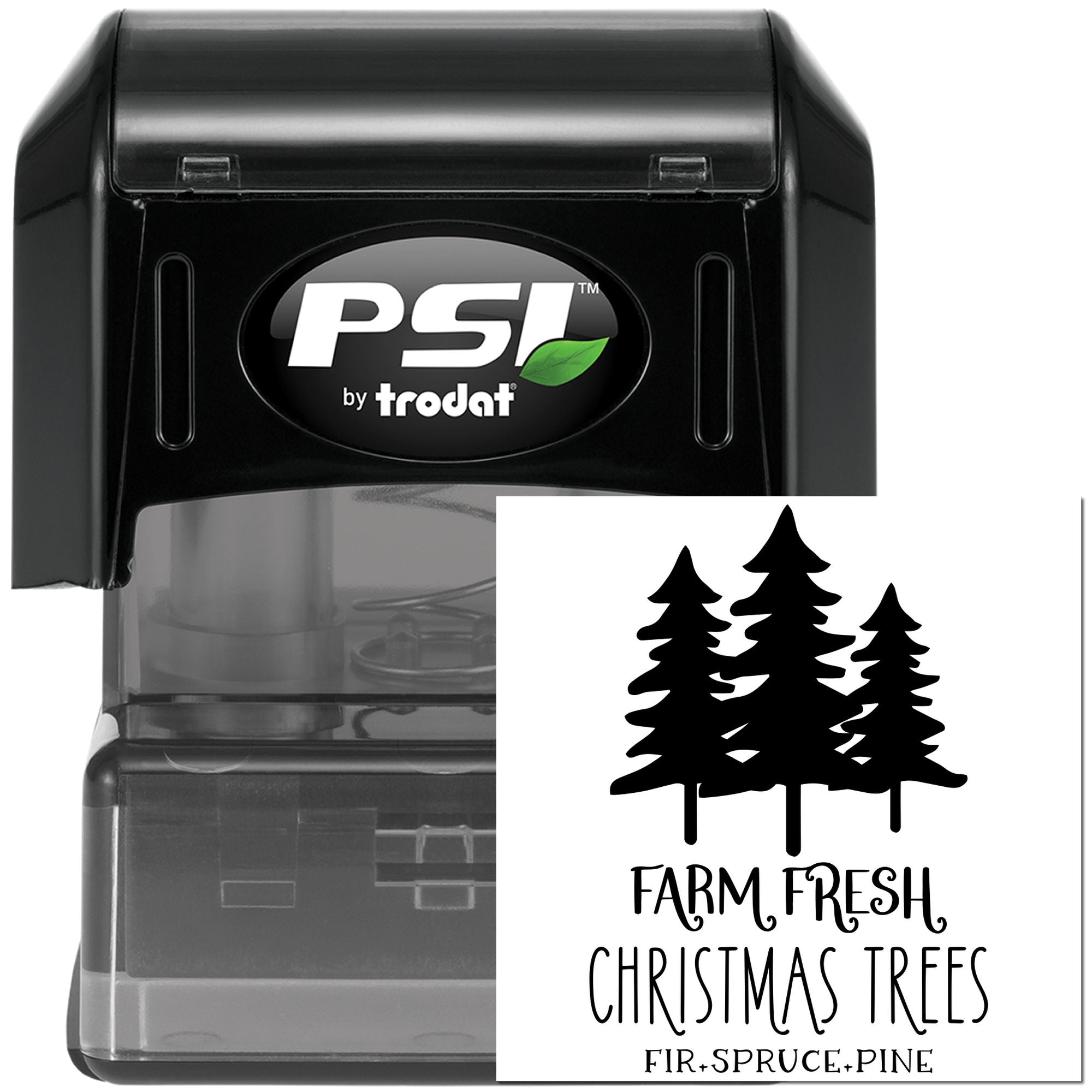 Pre-Inked Christmas Tree Farm Paper Craft Stamp