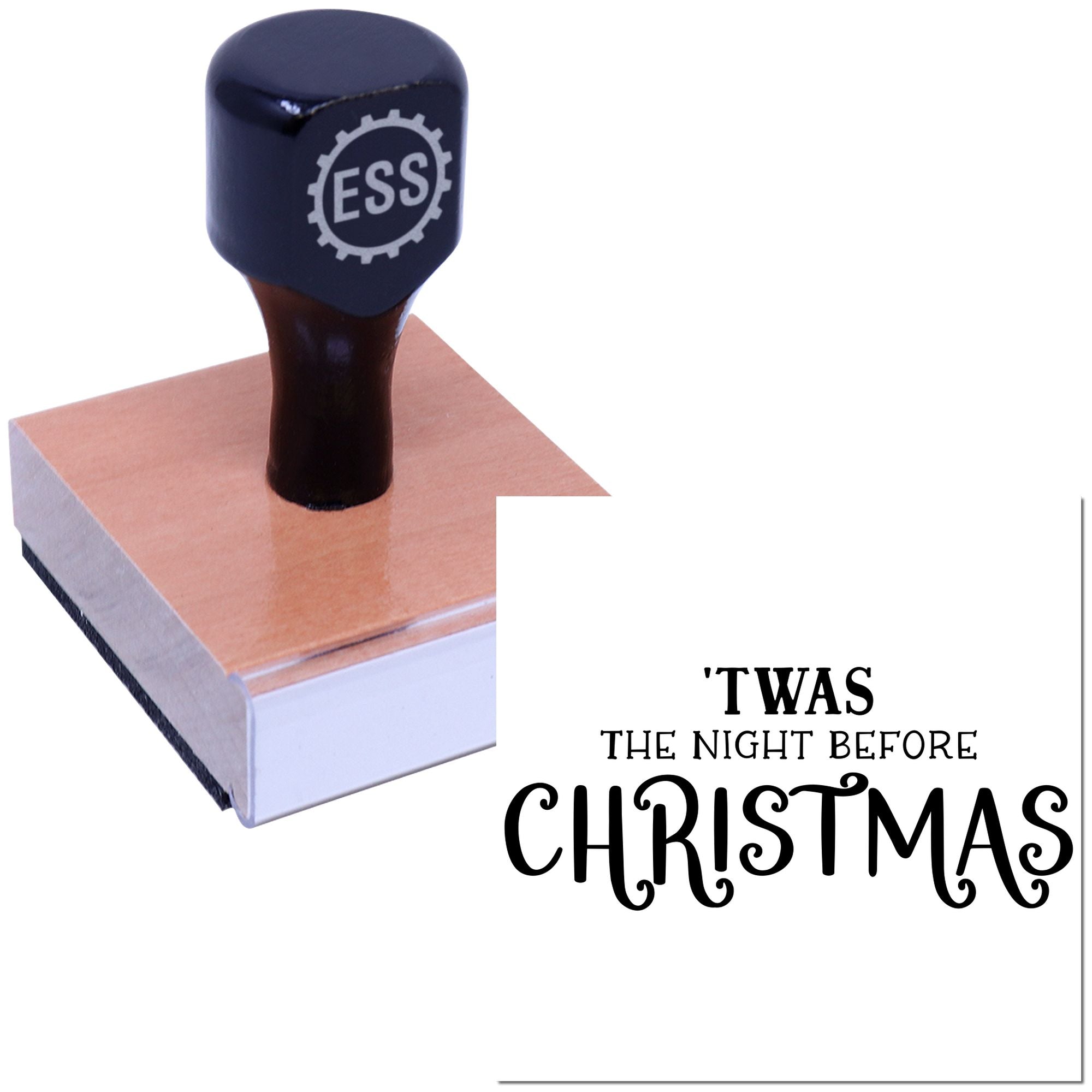 Christmas Eve Prelude Cardmaking Rubber Stamp