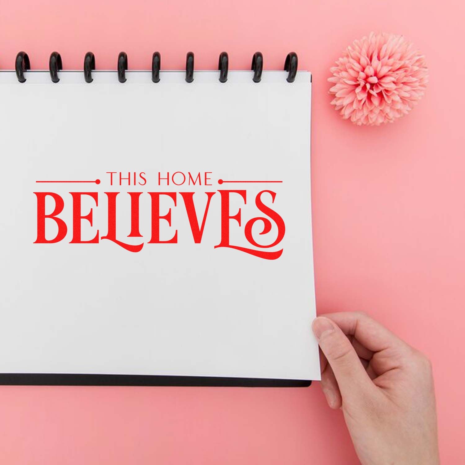 Self-Inking Believes Home Journaling Stamp