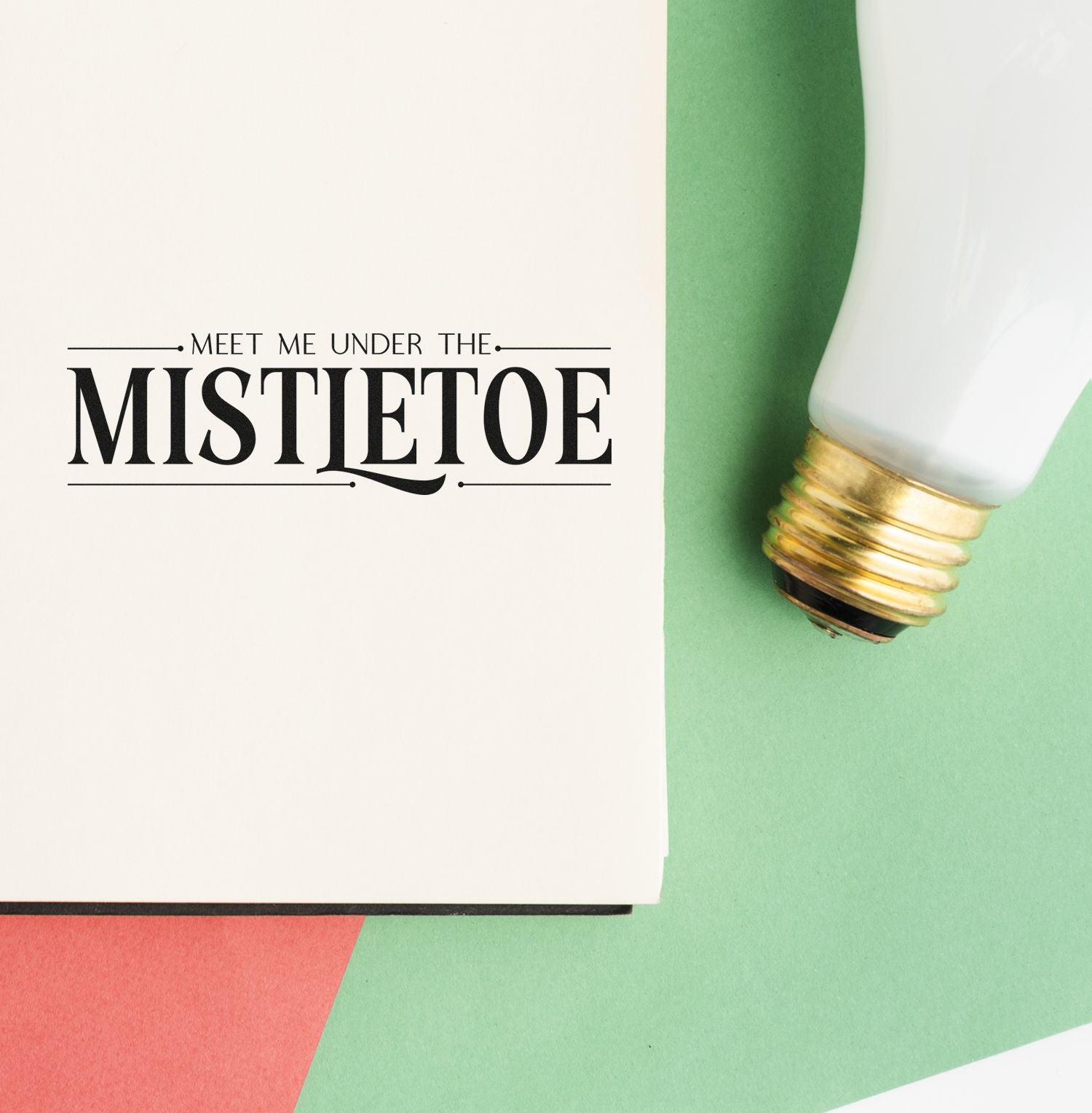 Self-Inking Mistletoe Moment Mini Card Stamp