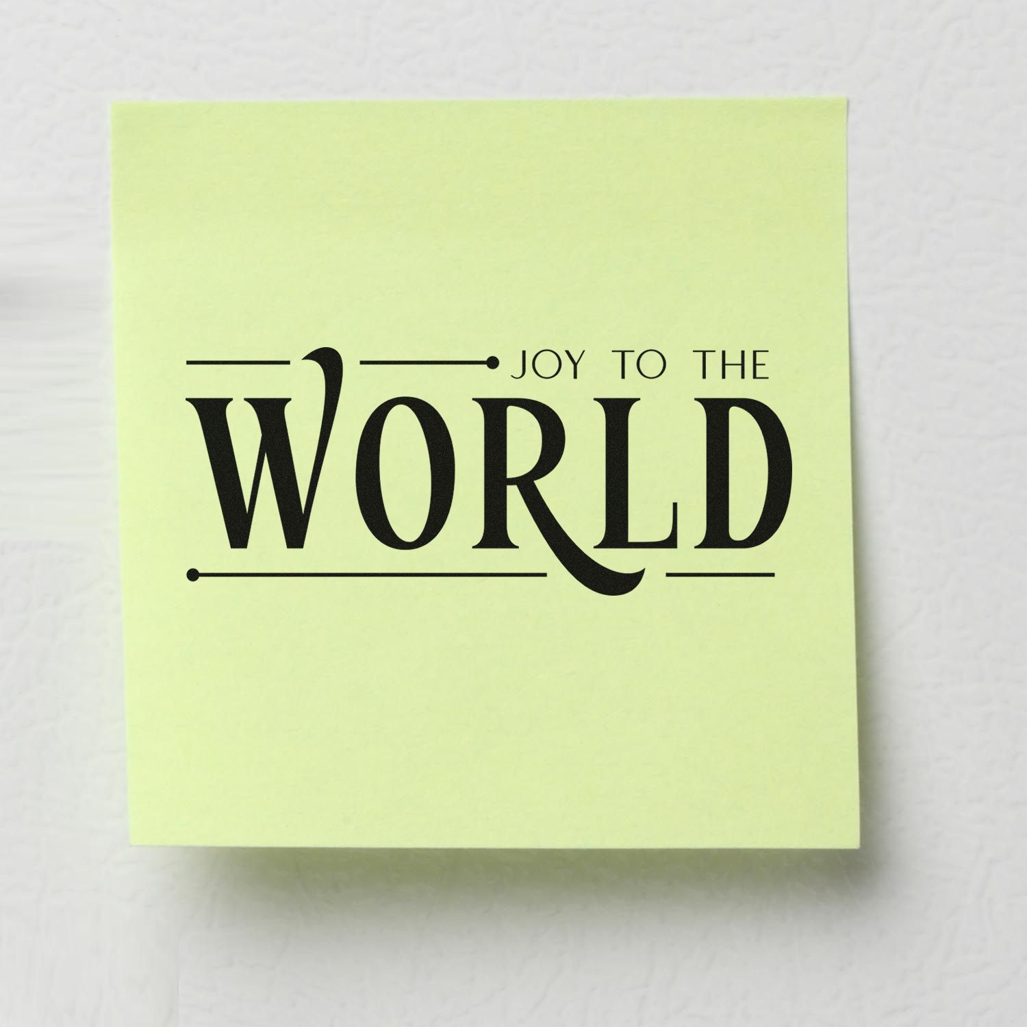 Duo Joy To The World Artwork Hand Stamp