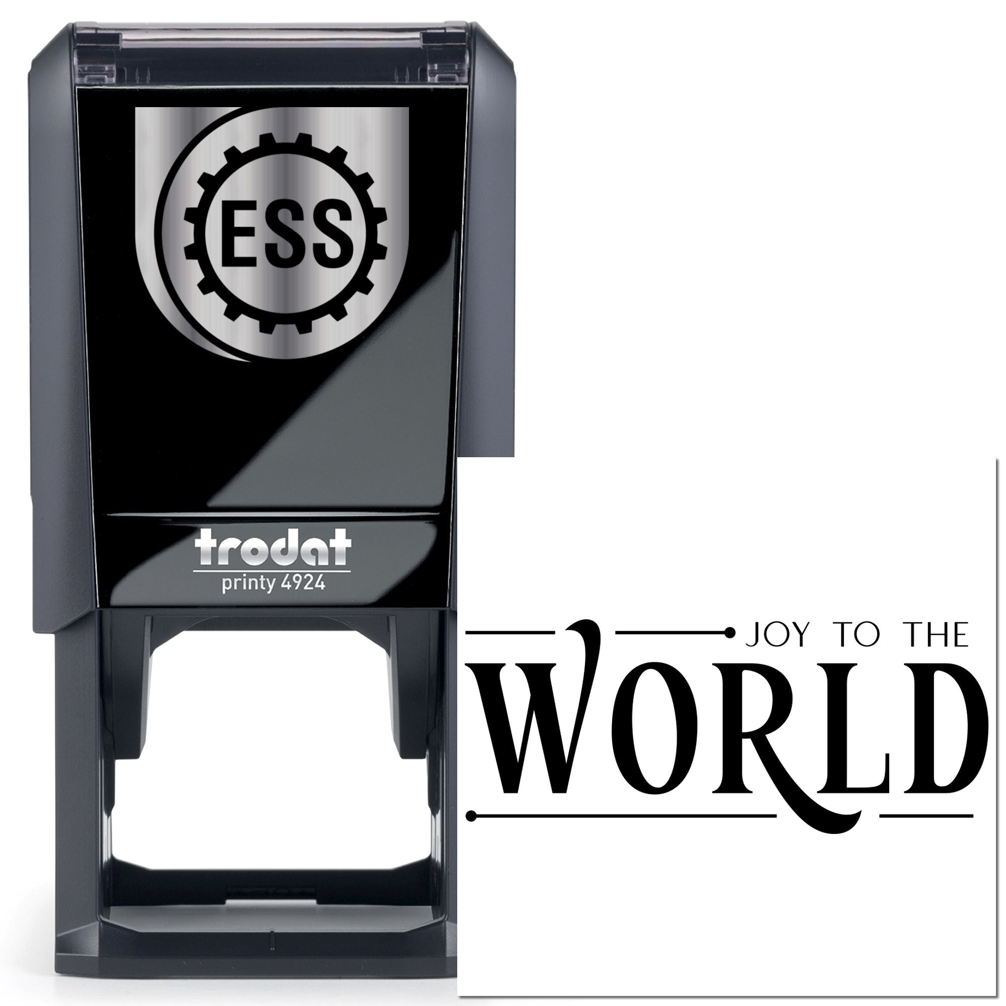 Self-Inking Joyful World Craft Stamp