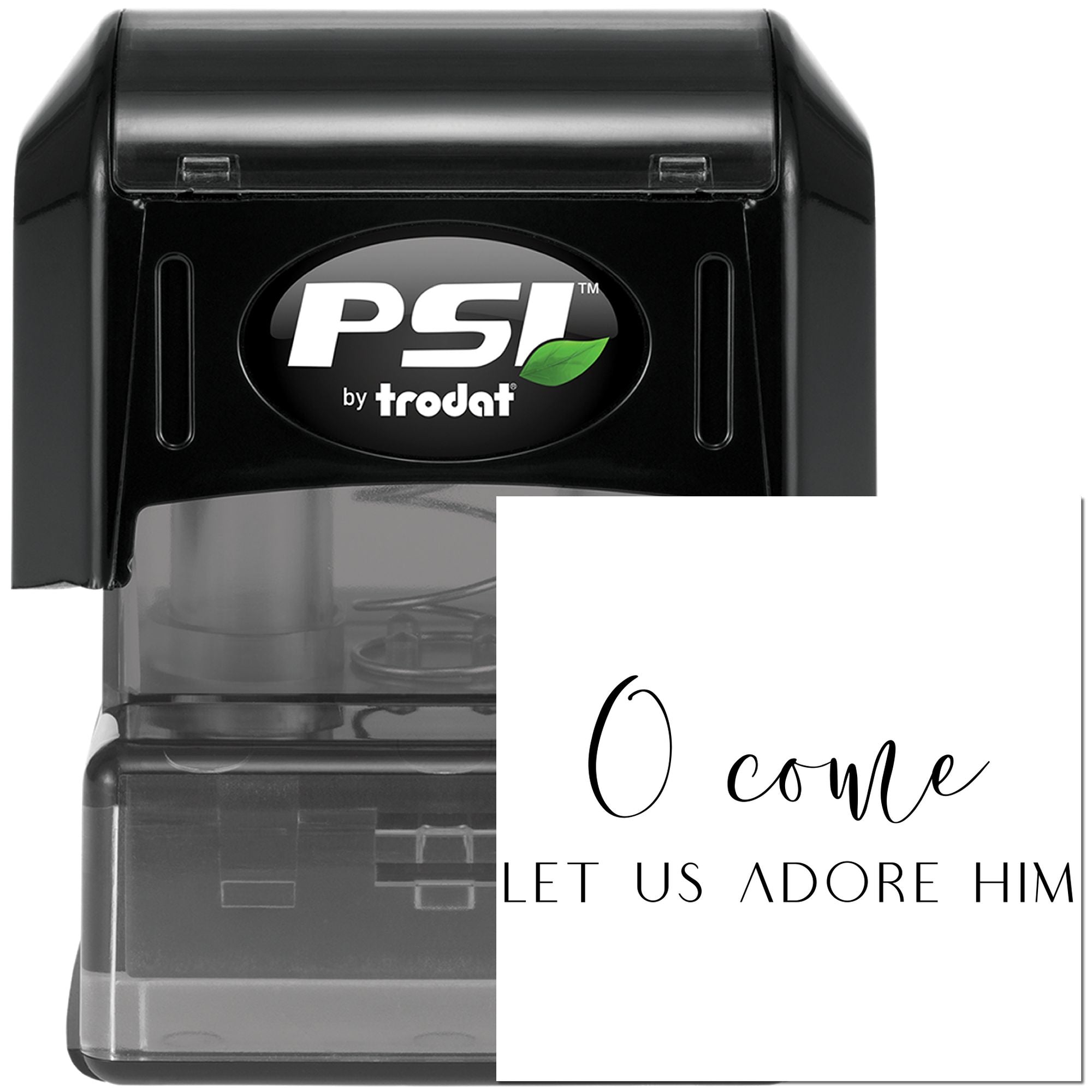 Pre-Inked O Come Adore Scrapbook Stamp