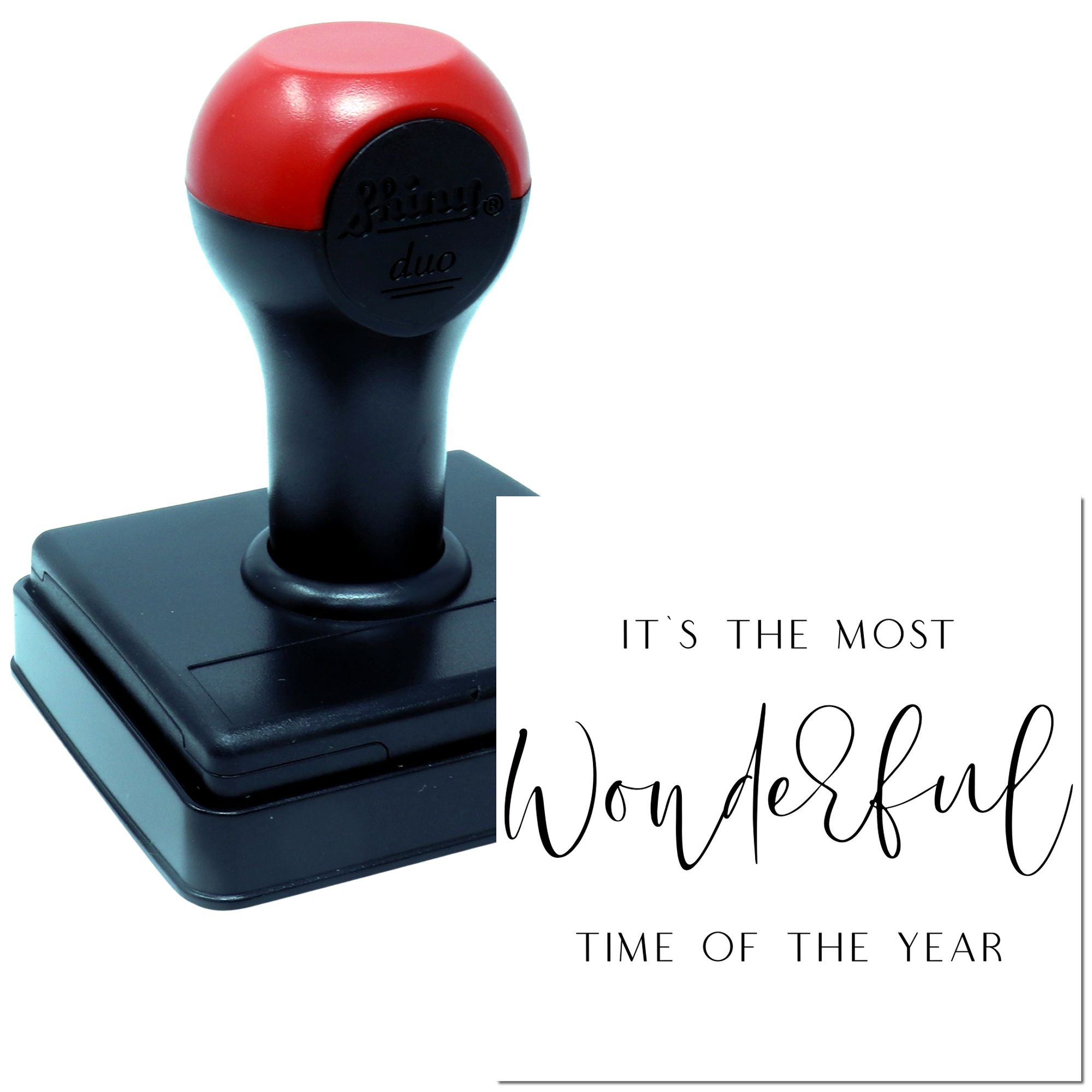 Duo It's The Most Wonderful Time Hand Stamp