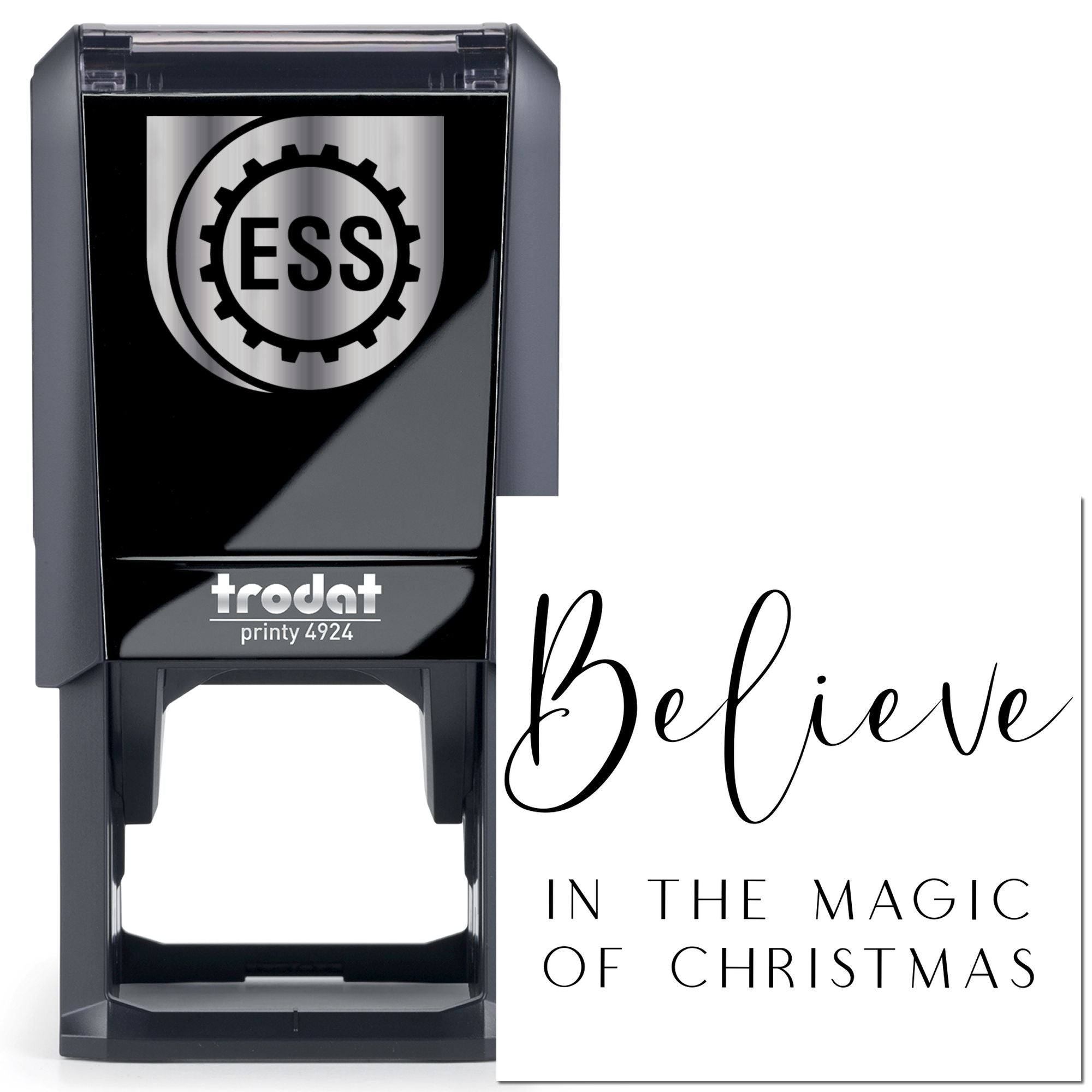 Self-Inking Believe Magic Note Card Stamp