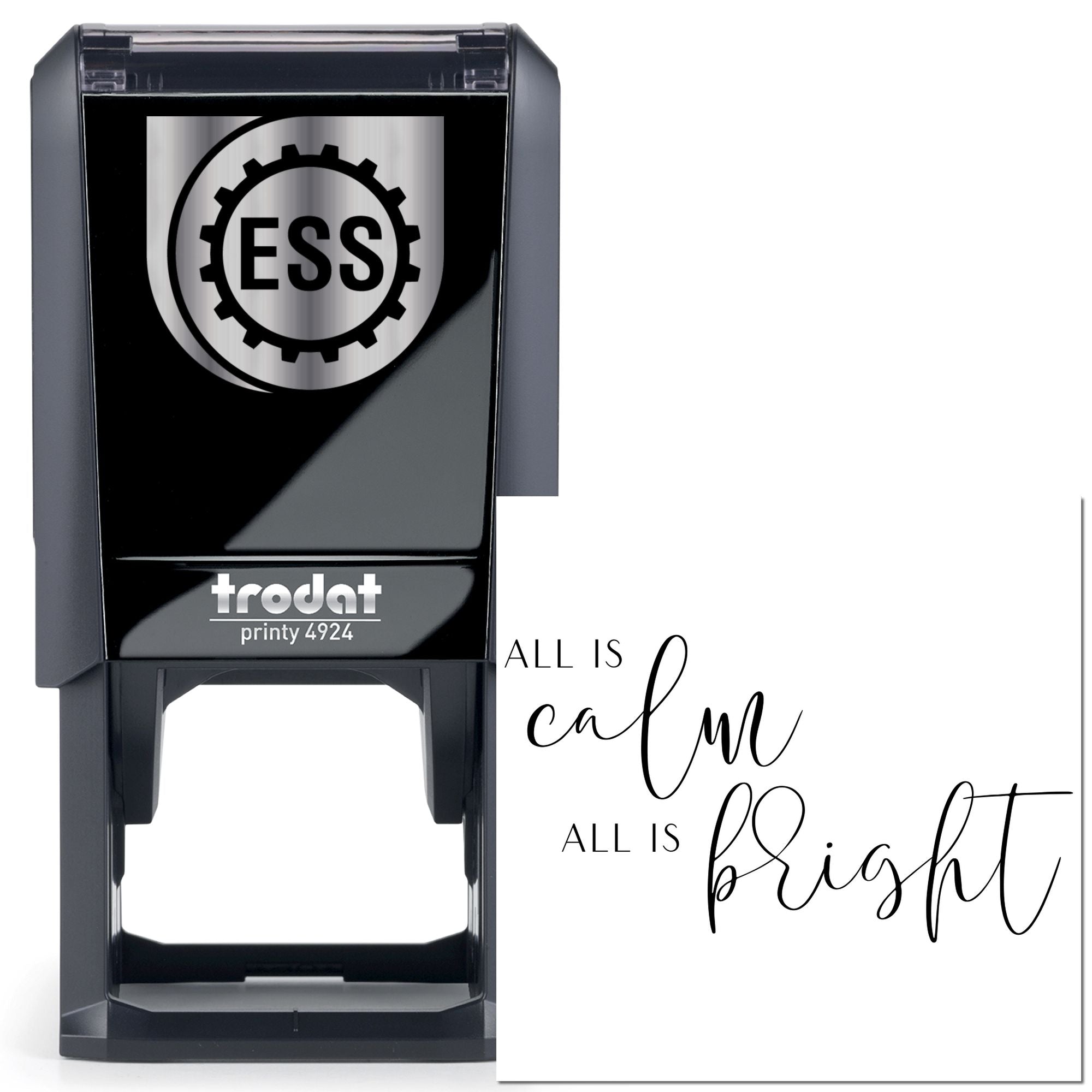 Self-Inking Calm Bright Mini Card Stamp