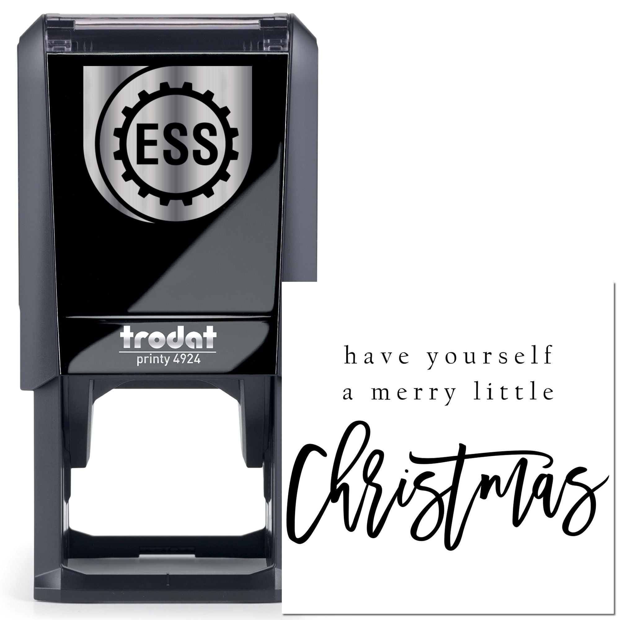 Self-Inking Merry Christmas Favor Tag Stamp