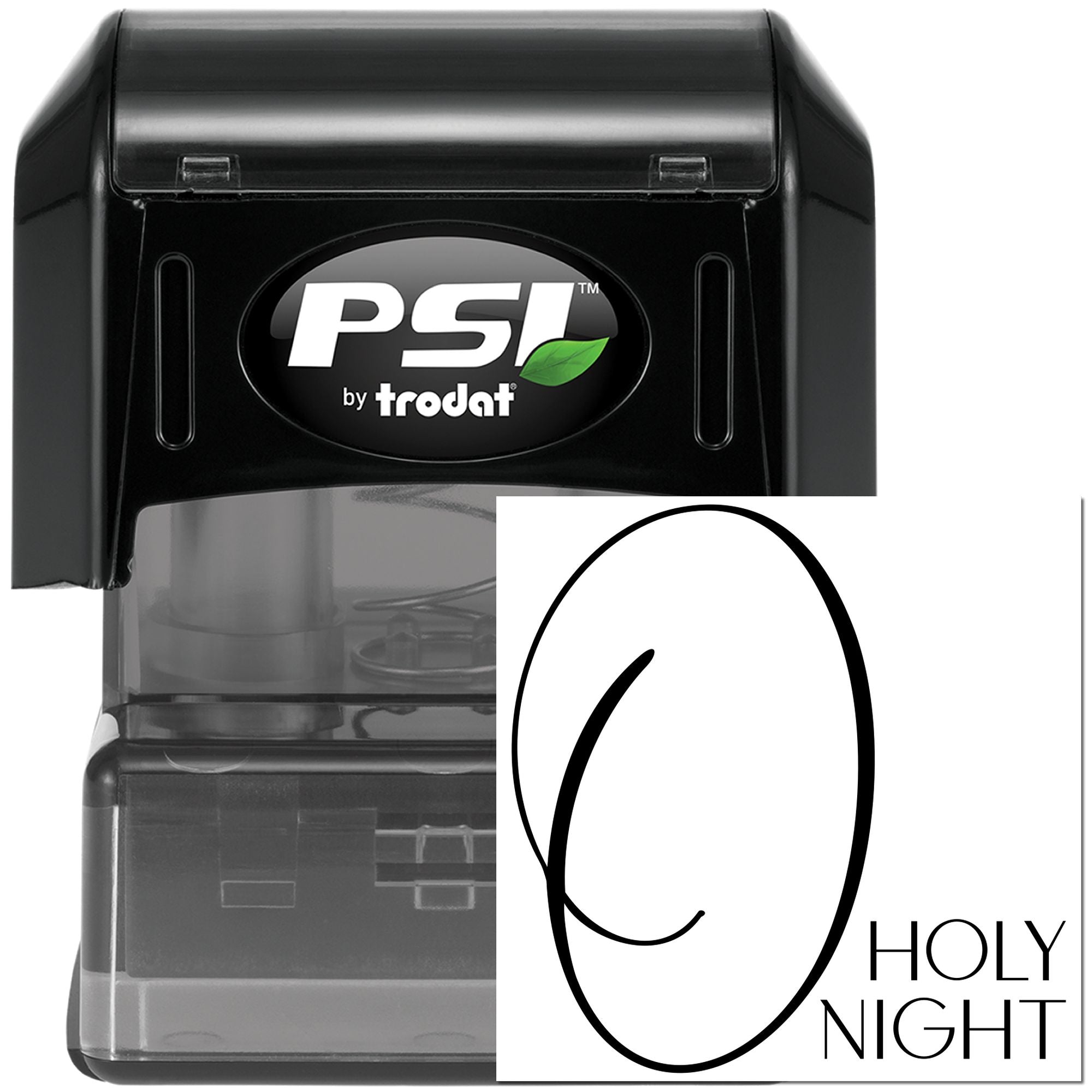 Pre-Inked Elegant Oval Emblem Scrapbook Stamp