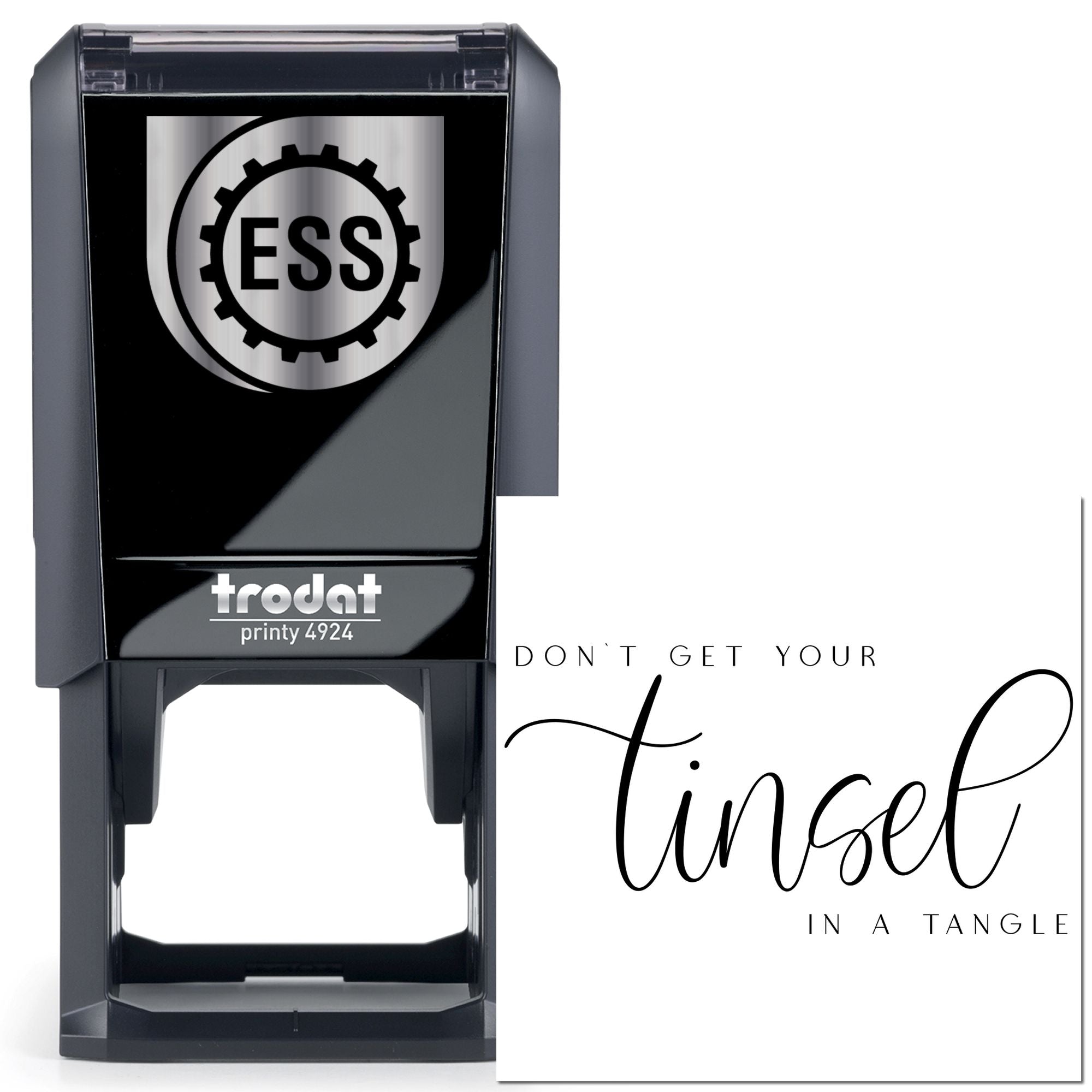 Self-Inking Tinsel Tangle Paper Craft Stamp