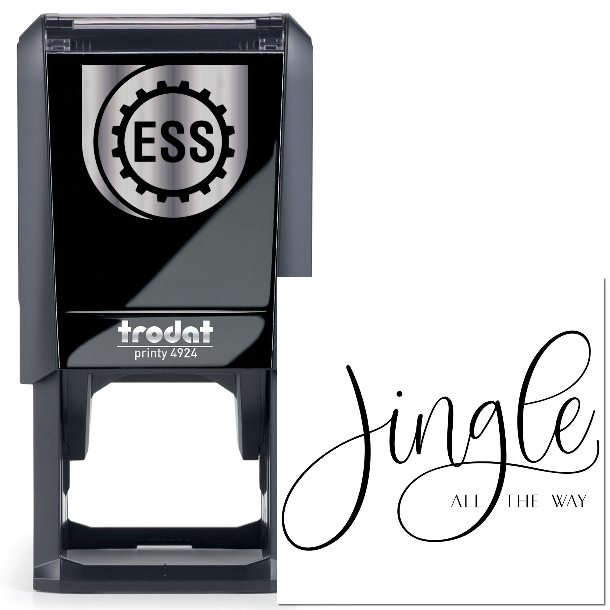 Self-Inking Elegant Script Paper Craft Stamp