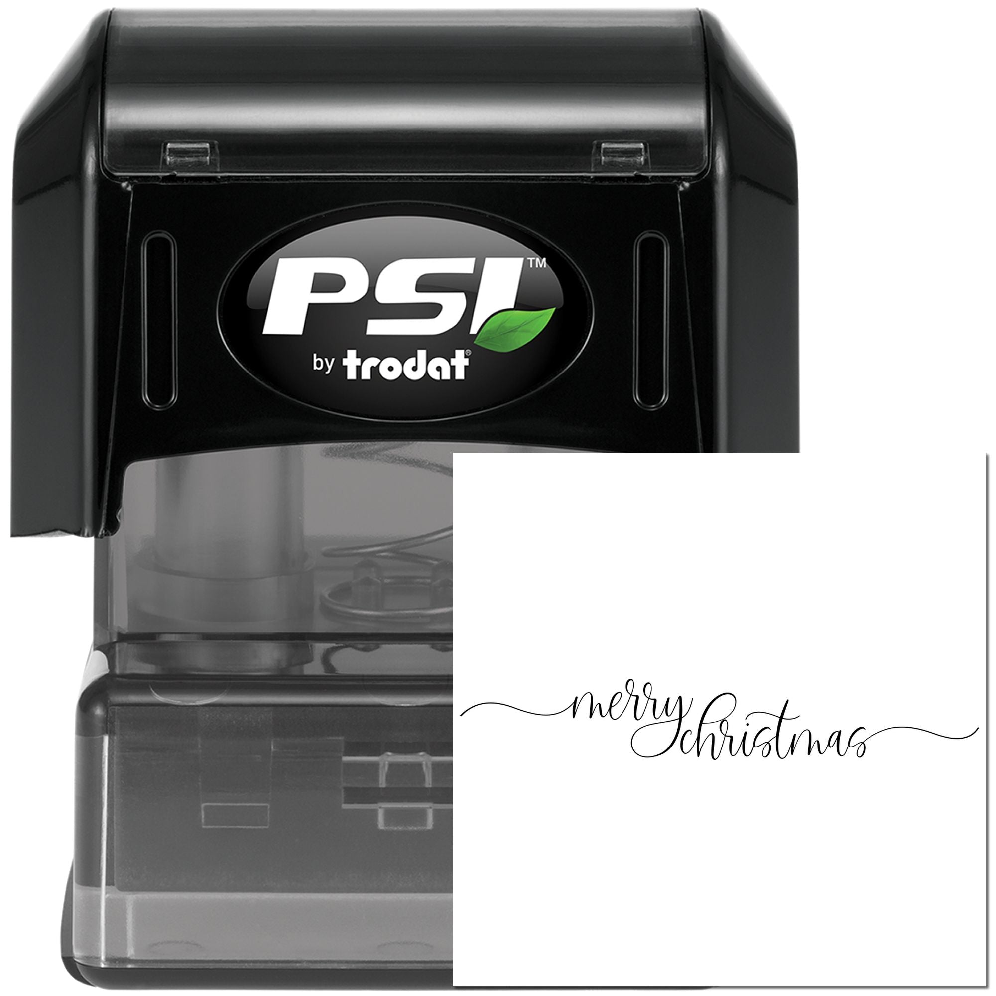 Pre-Inked Merry Christmas Script Paper Craft Stamp