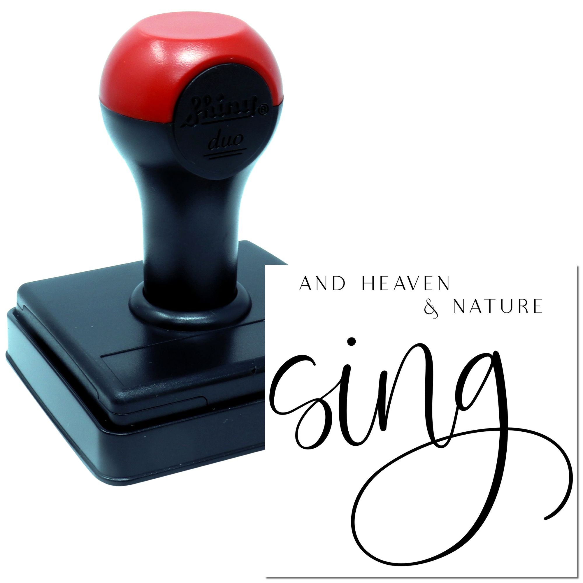 Duo Sing Of Heaven And Nature Hand Stamp