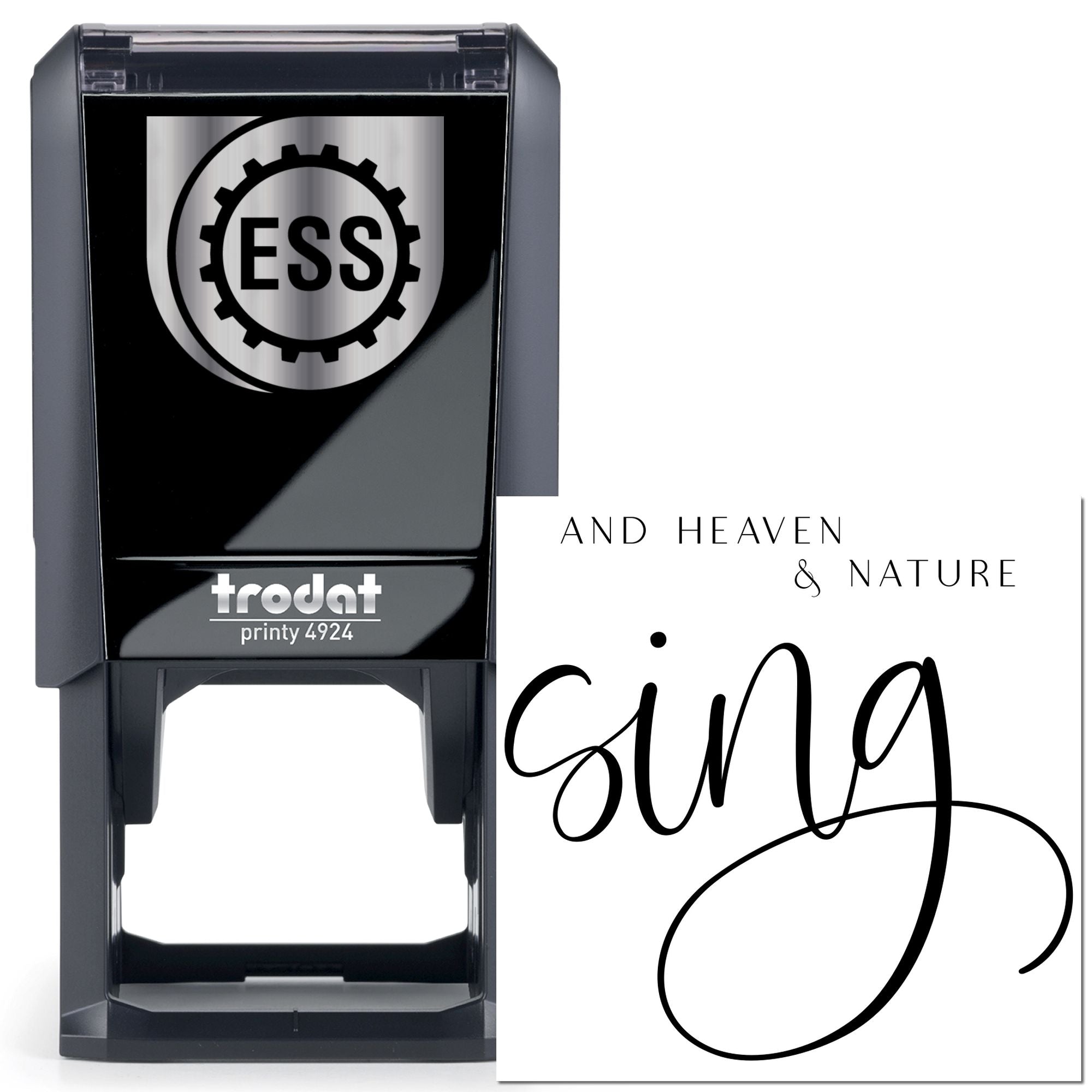 Self-Inking Heavenly Sing Paper Goods Stamp