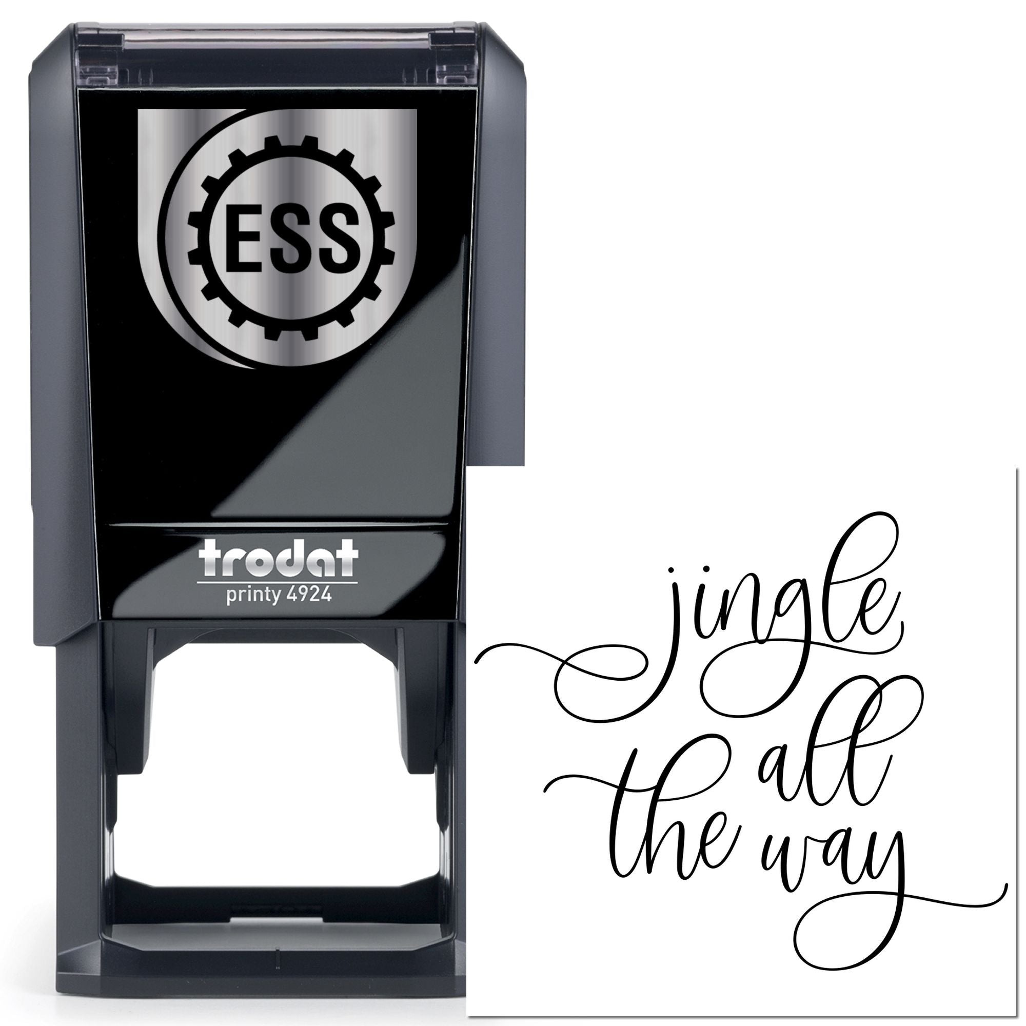 Self-Inking Holiday Stamp - Perfect for Festive Postcards and DIY Crafting