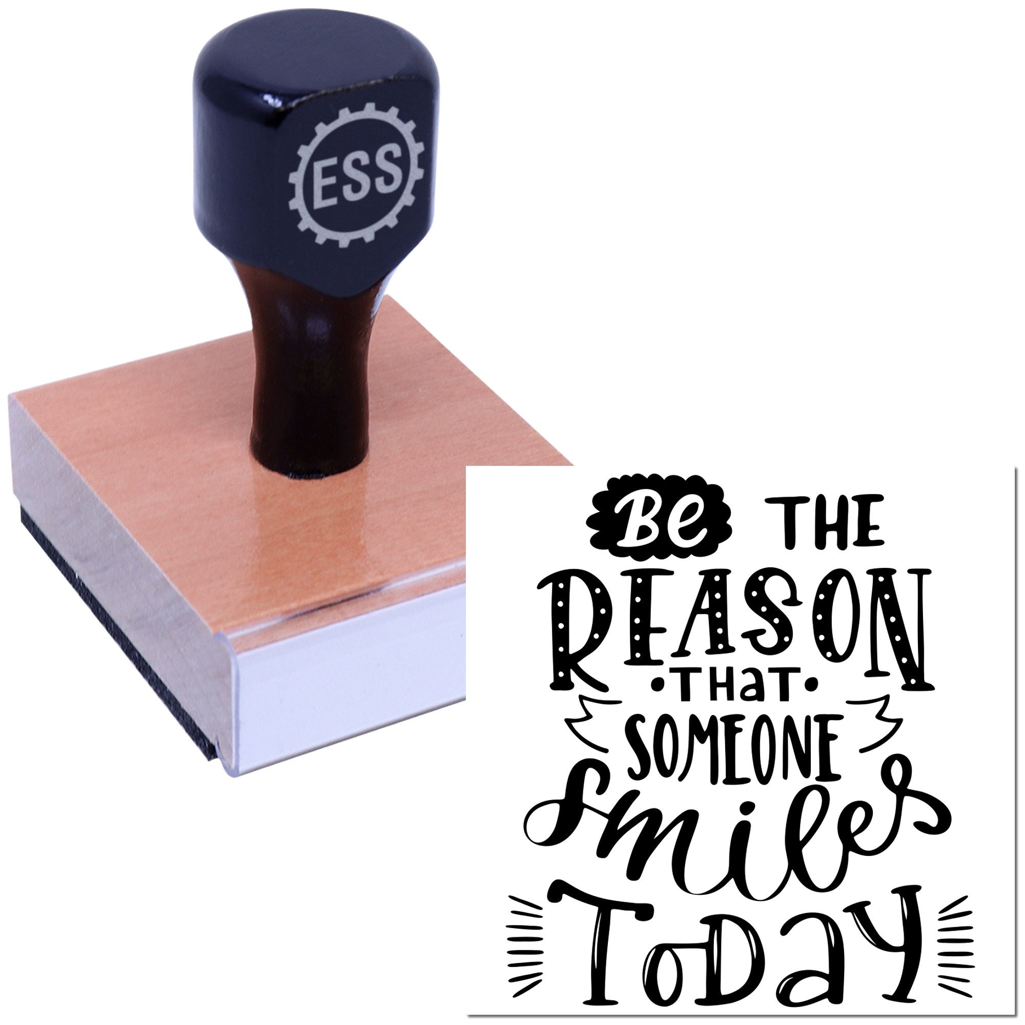 Inspire Daily Smiles Party Favor Rubber Stamp