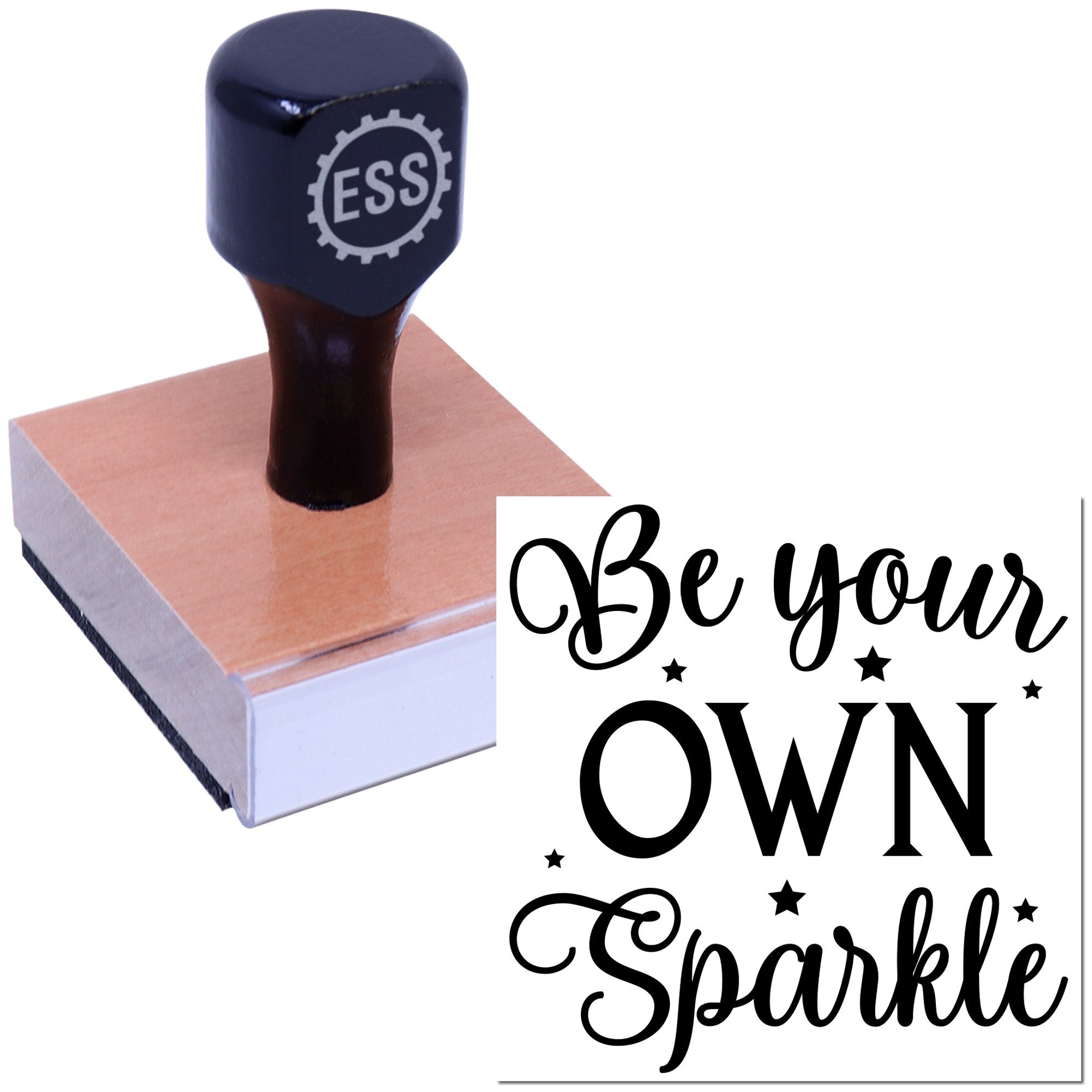 Own Your Sparkle Craft Rubber Stamp