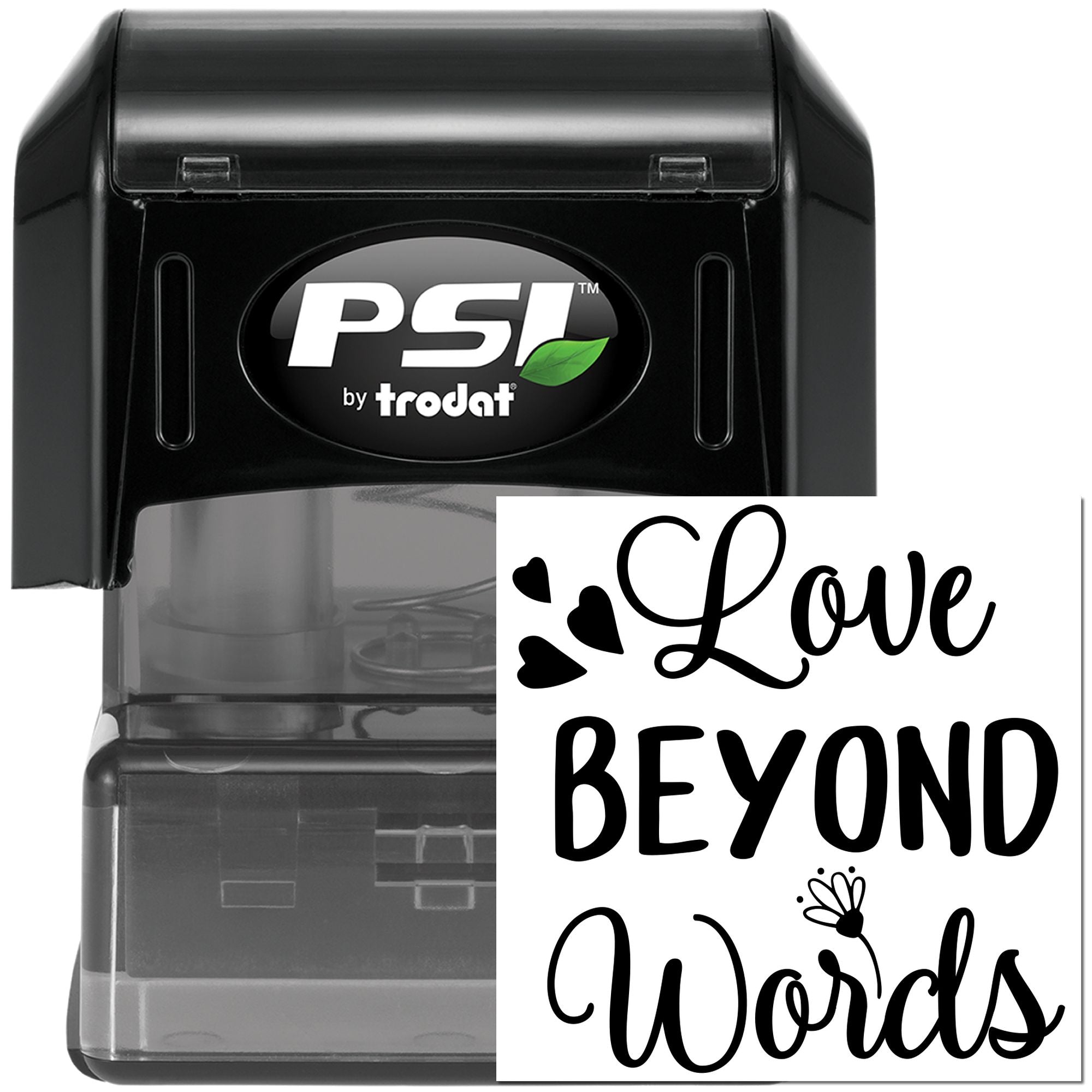 Pre-Inked Love Beyond Words Place Card Stamp