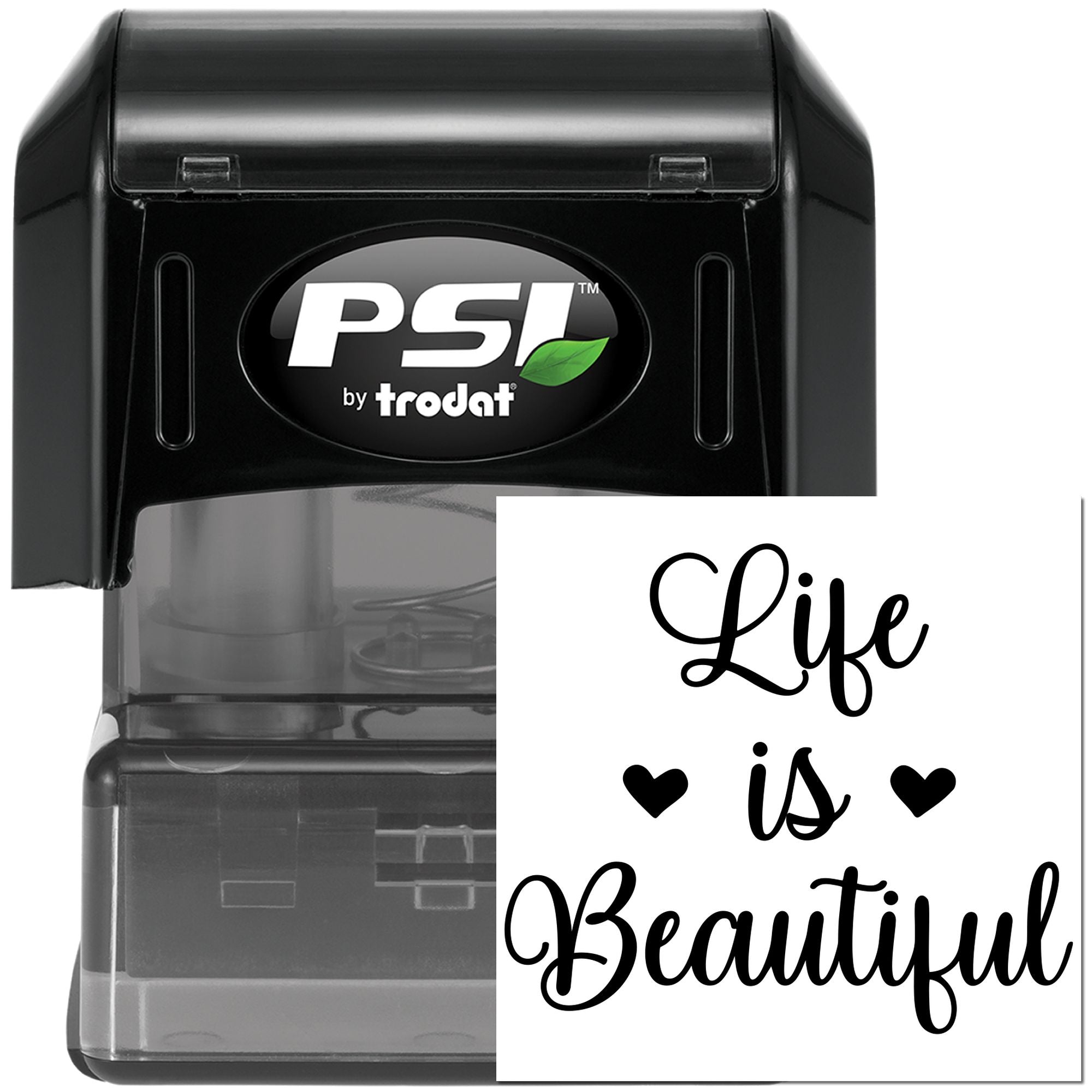 Pre-Inked Life Is Beautiful Card Making Stamp