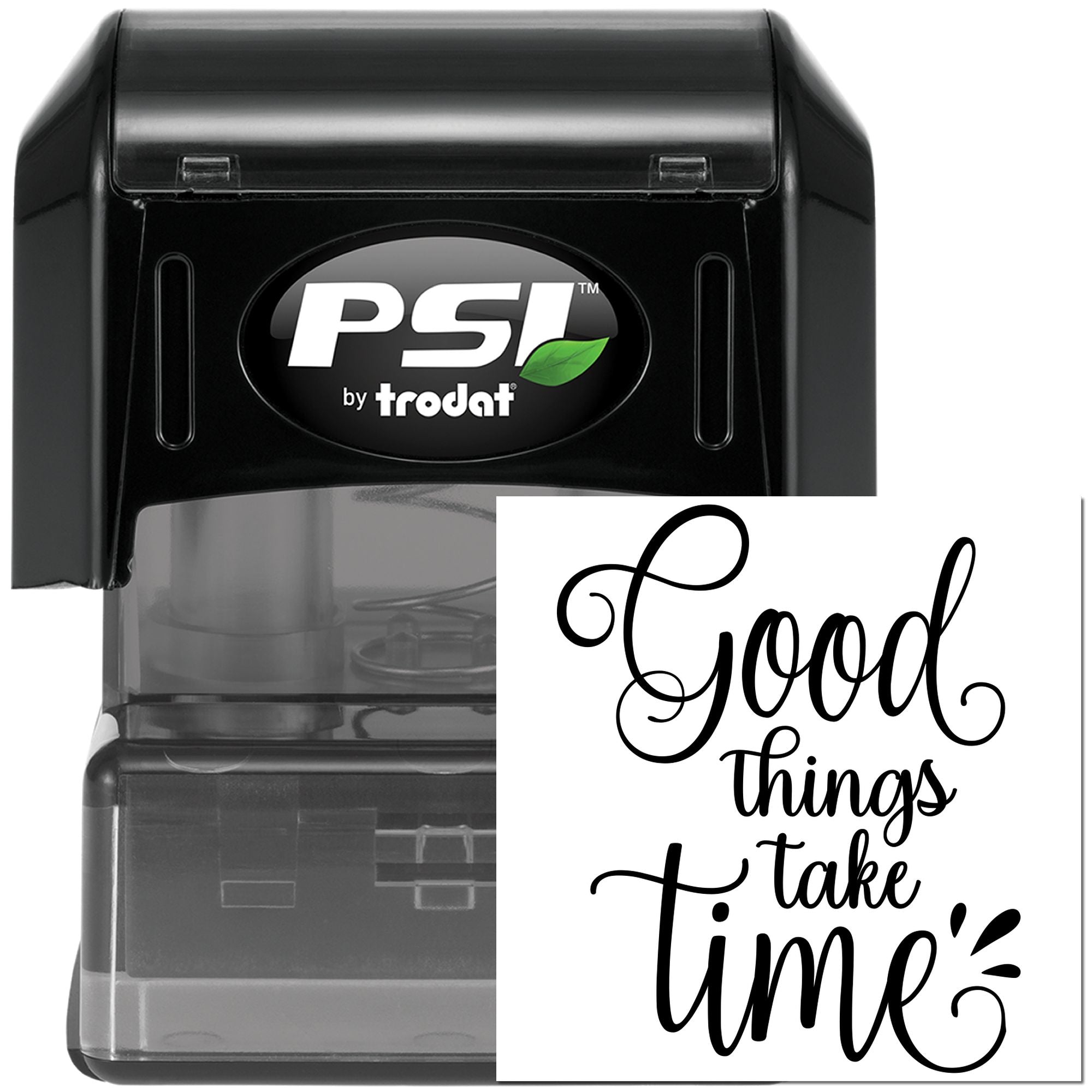 Pre-Inked Patience Pays Off Paper Craft Stamp