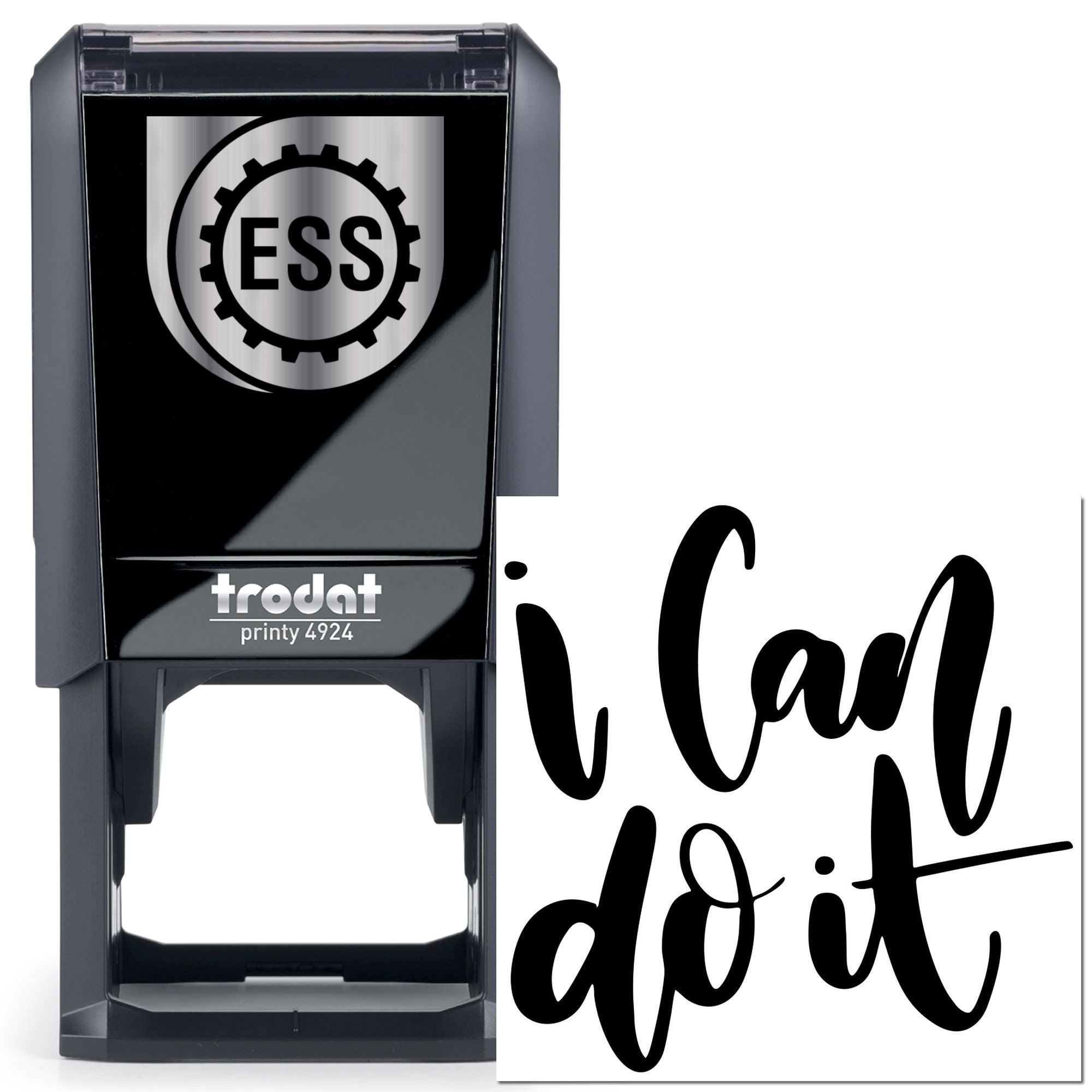 Self-Inking I Can't Greeting Card Stamp