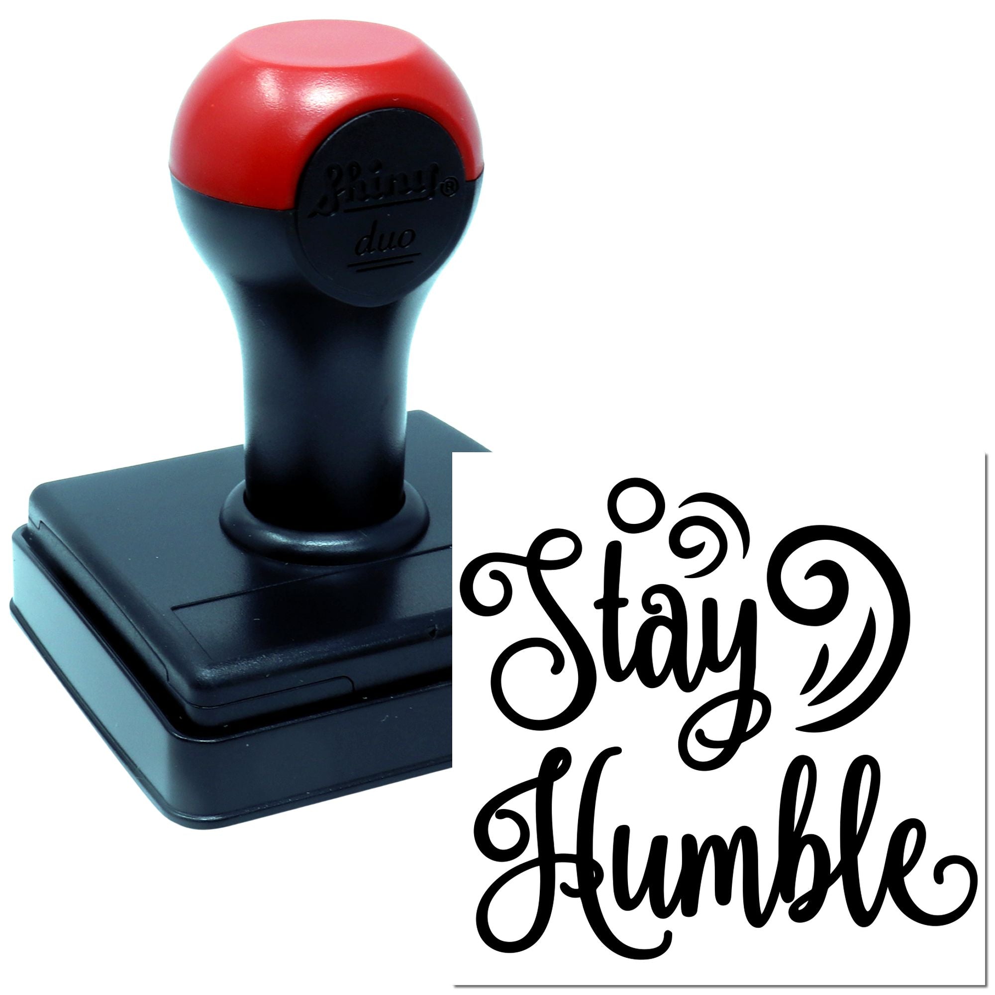 Duo Handlettered Stay Humble Inspirational Wallart Hand Stamp