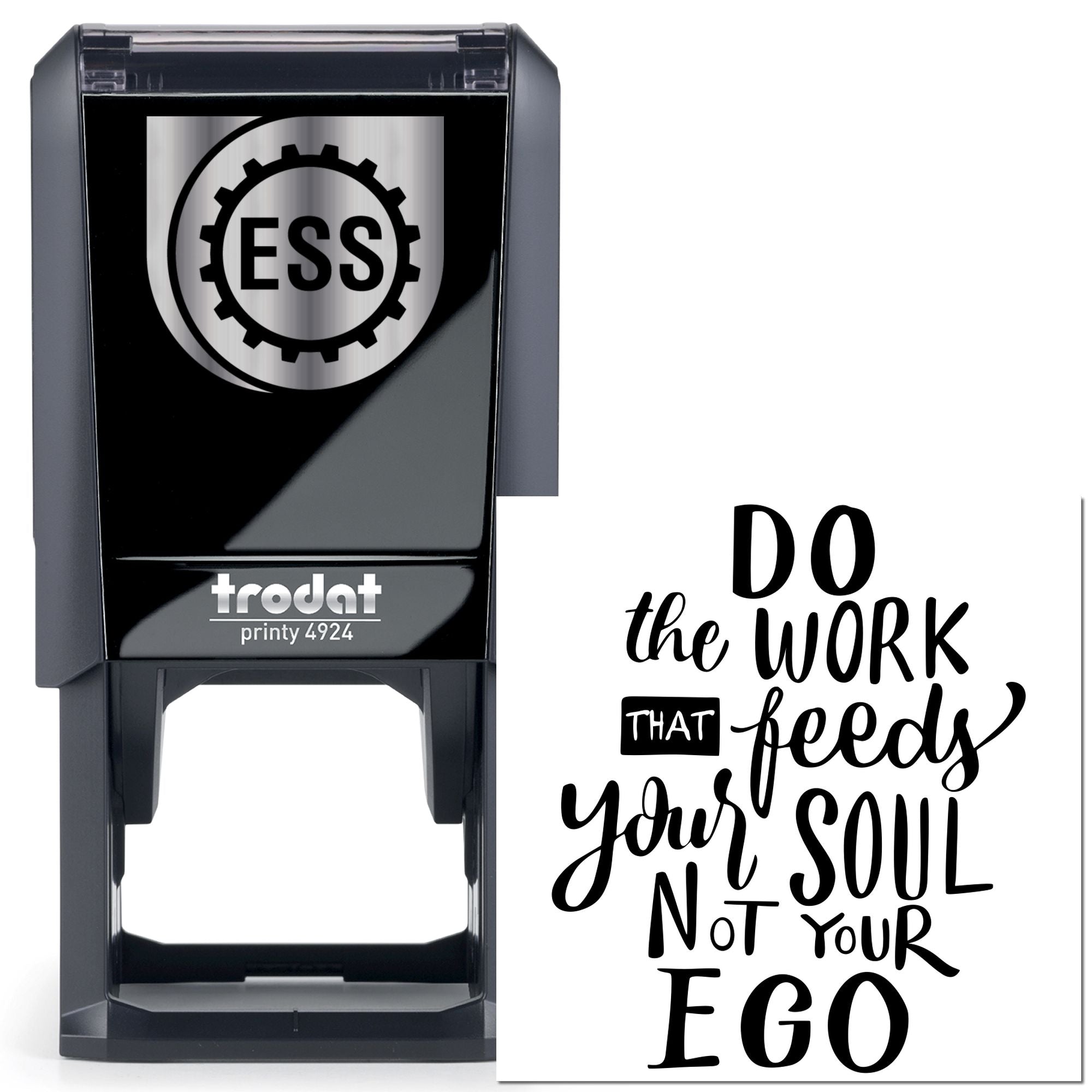 Self-Inking Soul Work Place Card Stamp