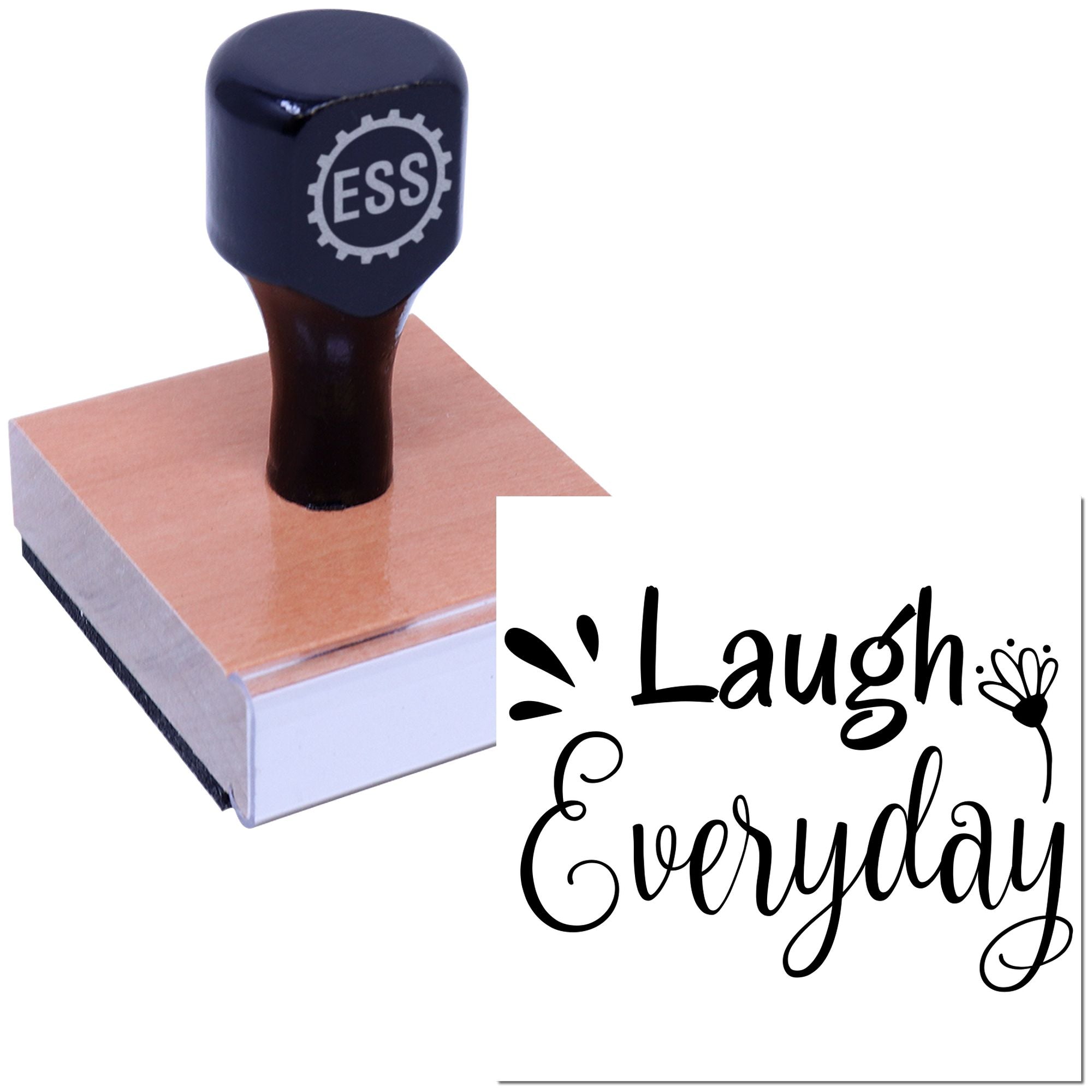 Joyful Bloom Daily Scrapbooking Rubber Stamp