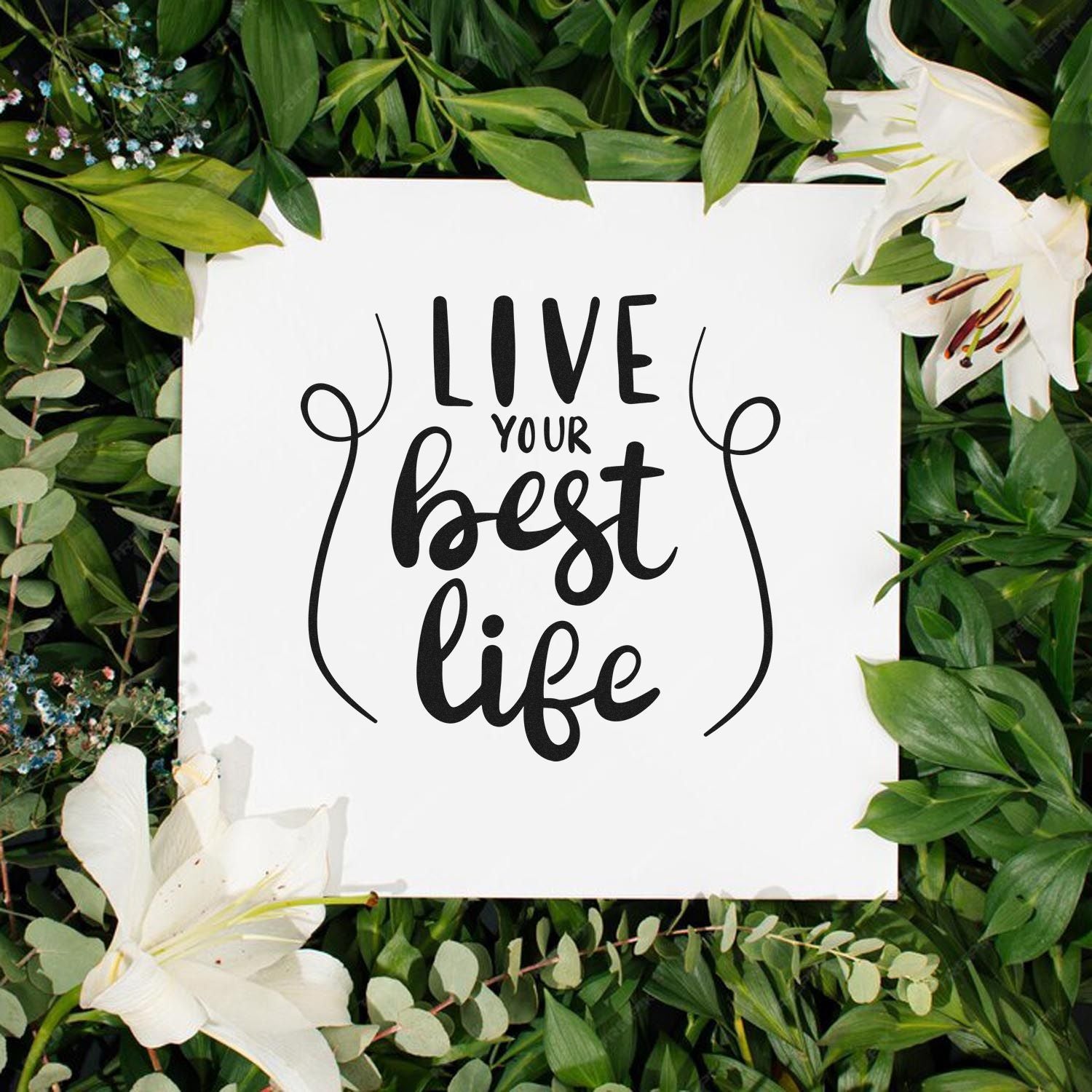 Self-Inking Motivational Quote Card Making Stamp