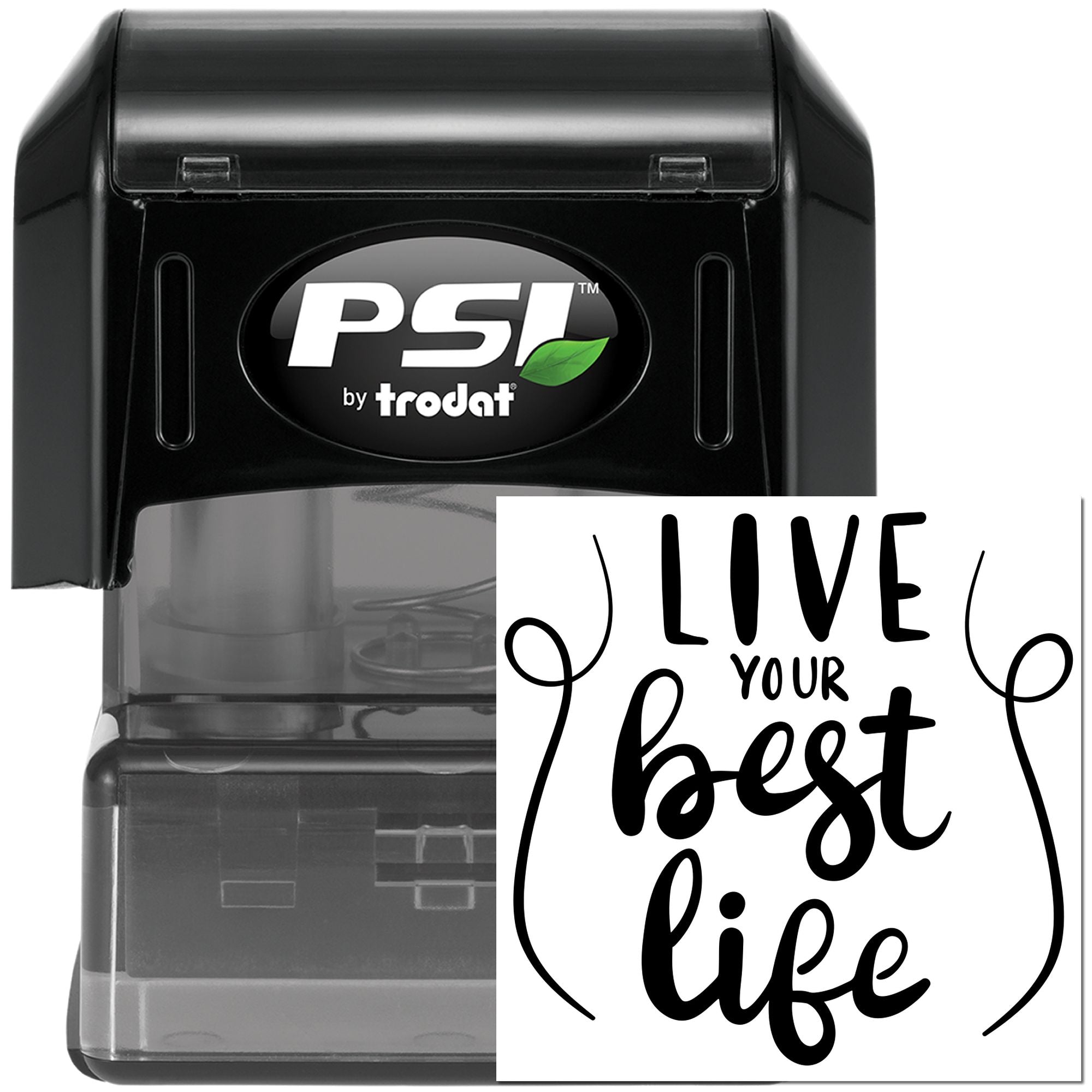 Pre-Inked Live Best Life Crafting Stamp