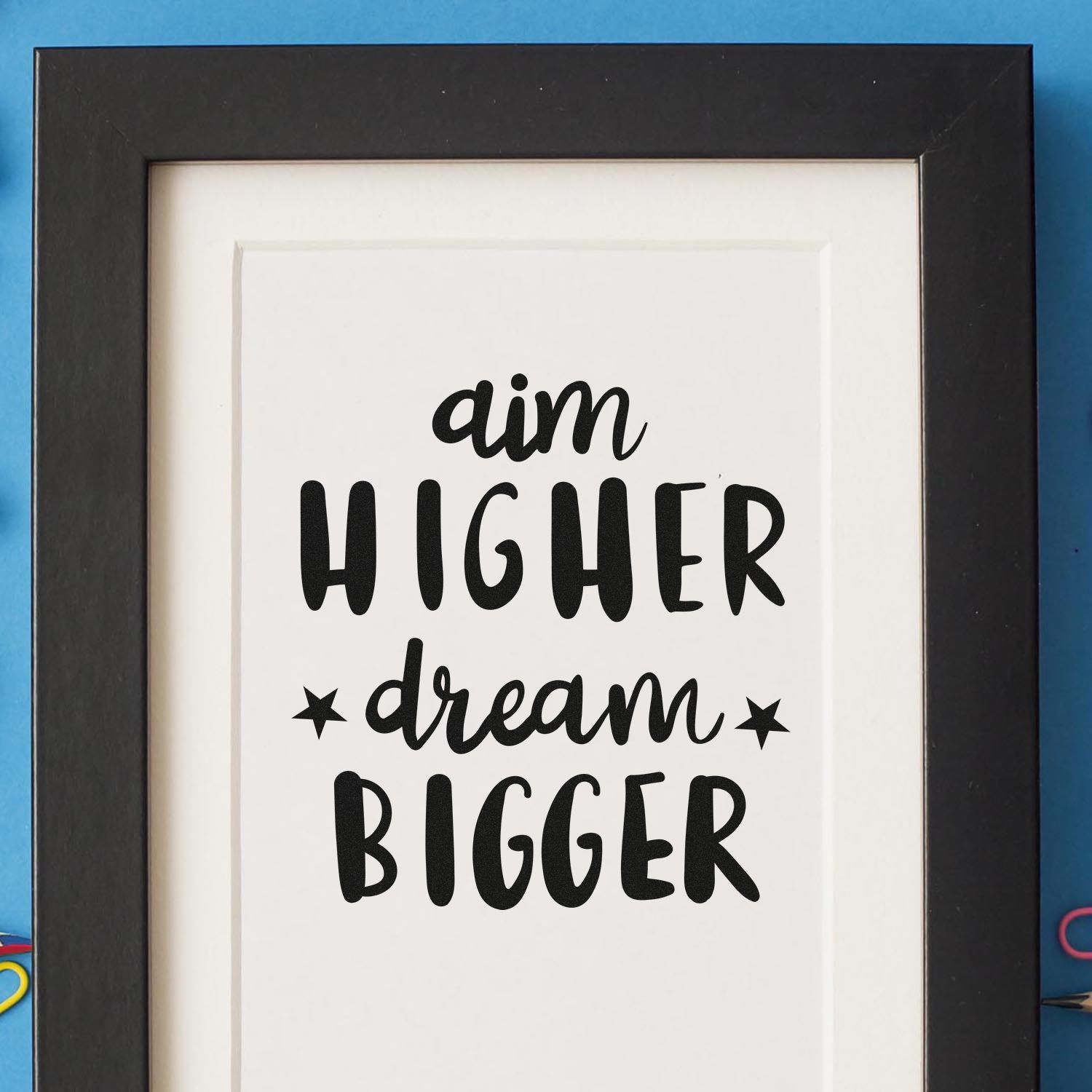 Self-Inking Dream Bigger Paper Craft Stamp