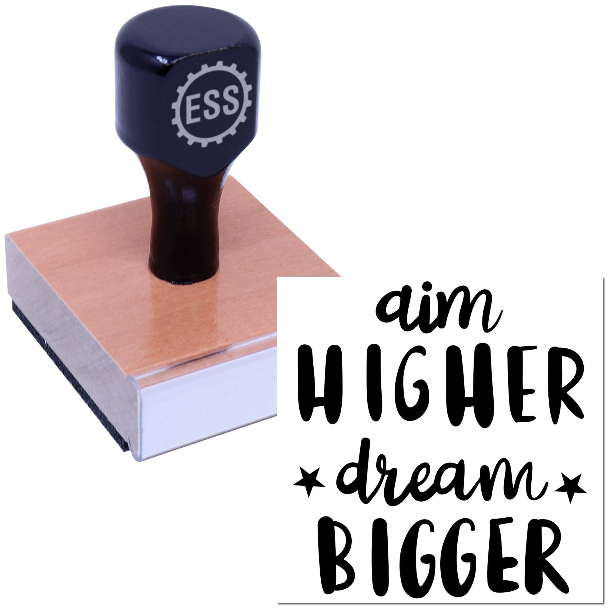 Motivational Quote Art Handcraft Rubber Stamp
